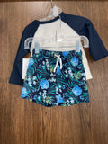 Boys carters swim trunk set size 12-18M