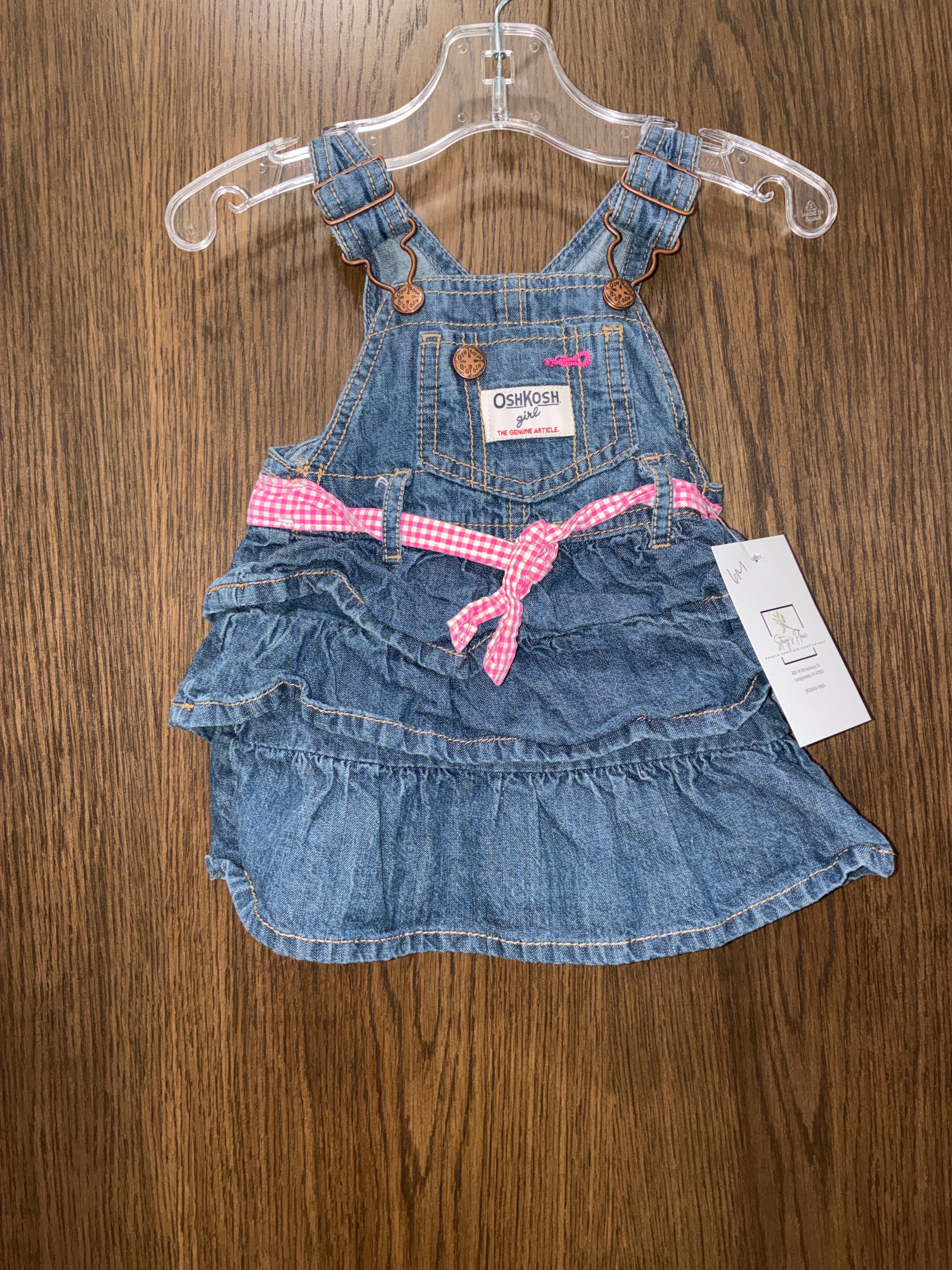Oshkosh girls denim dress size 6M