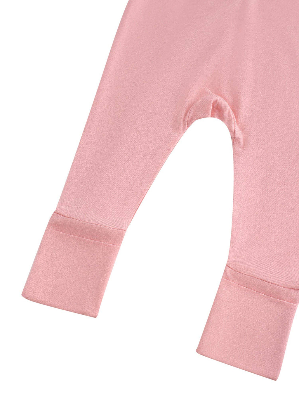 PoshTOT Peach Bamboo Baby Convertible Zippy Romper: 6-9M