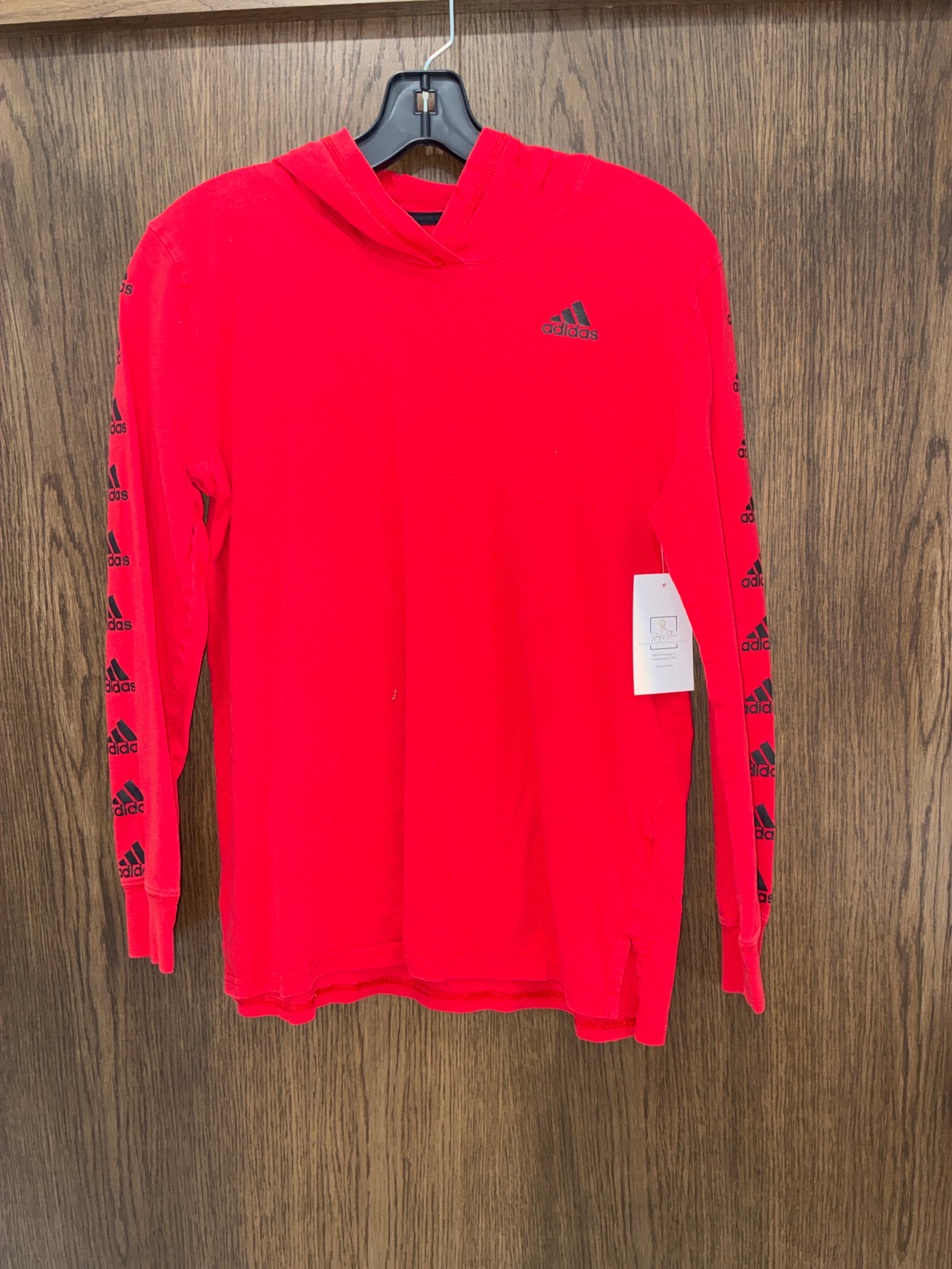 Boy’s Adidas Long Sleeve Hooded Shirt size Youth Large