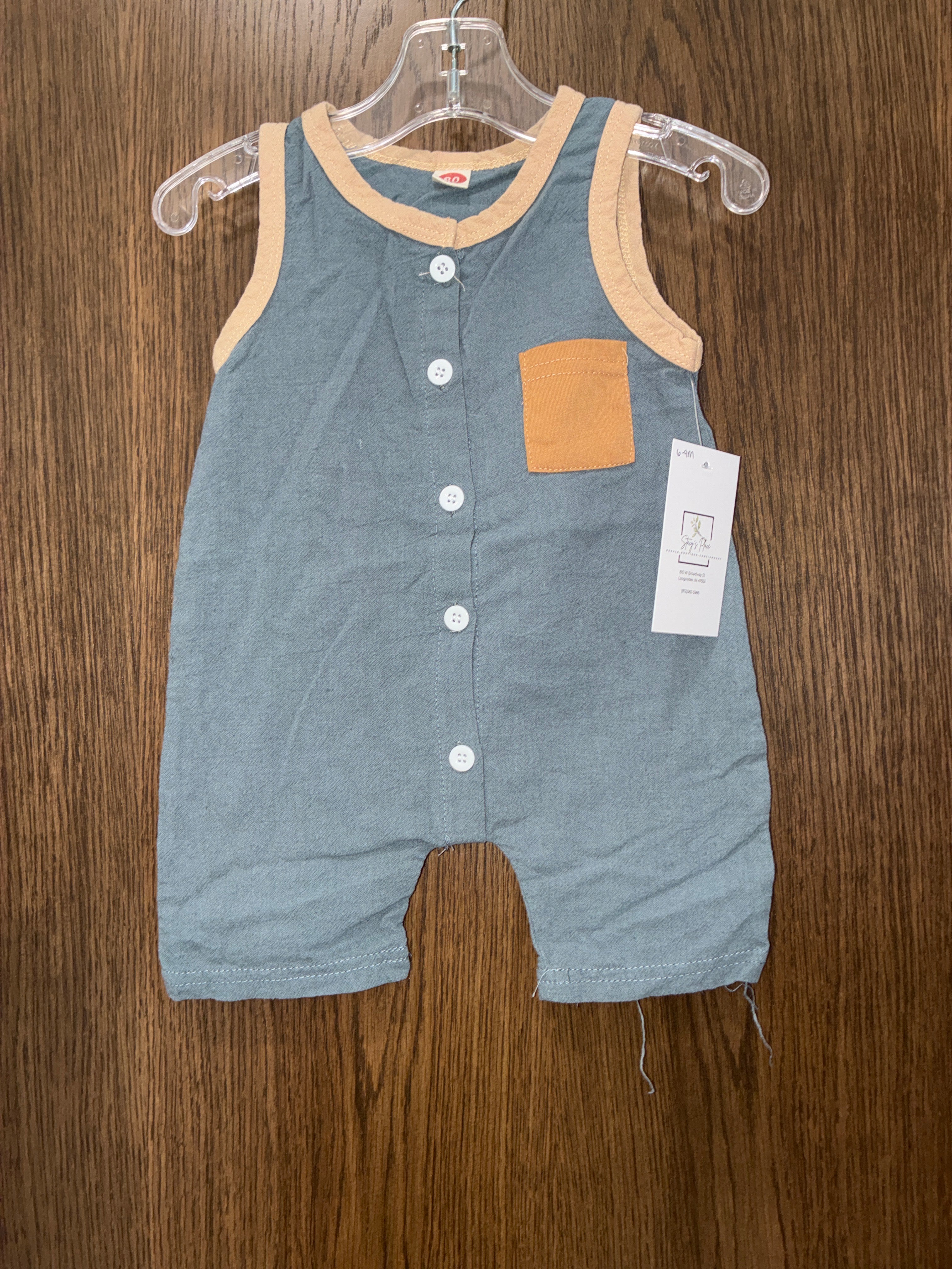 Boutique colorblock romper size 6-9M