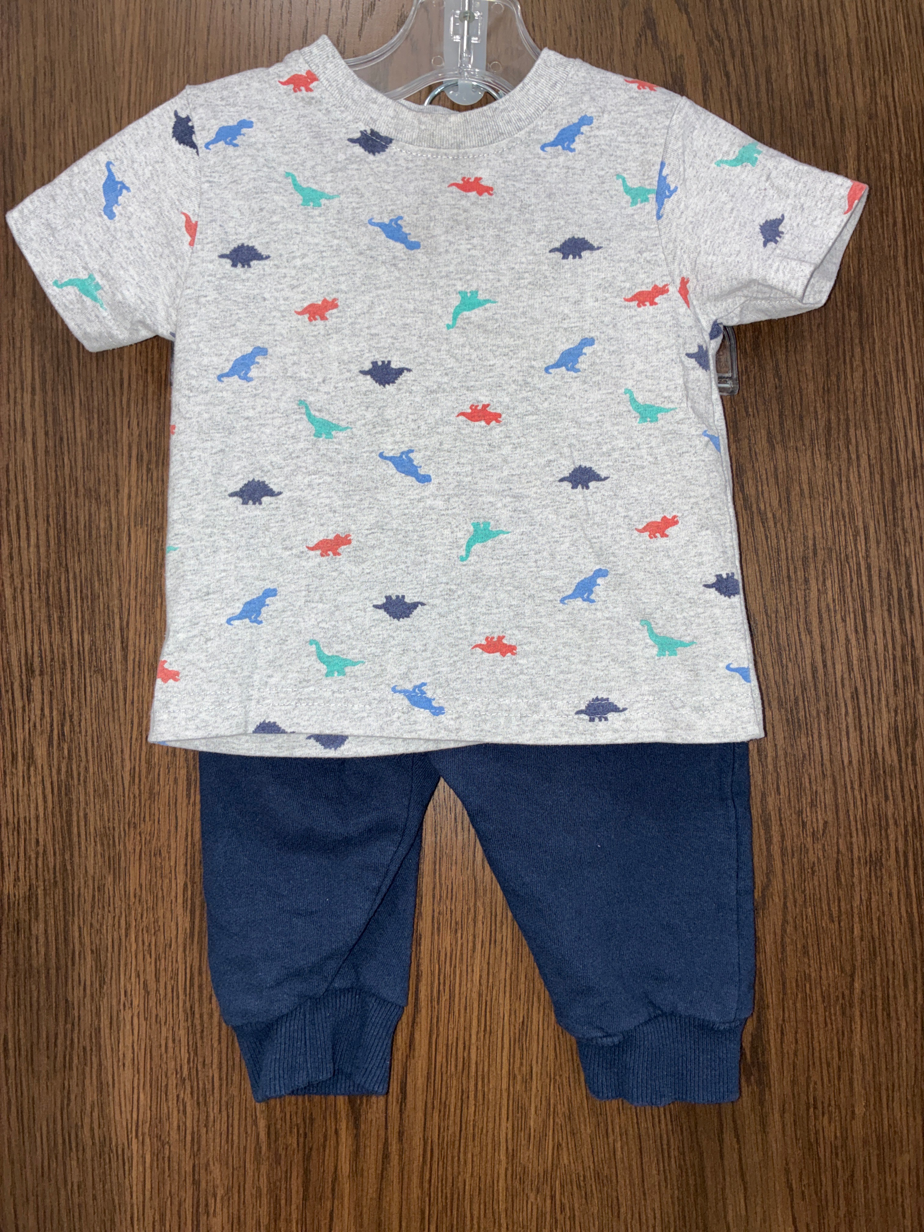 Buttons and thread dinosaur jogger set size 12M