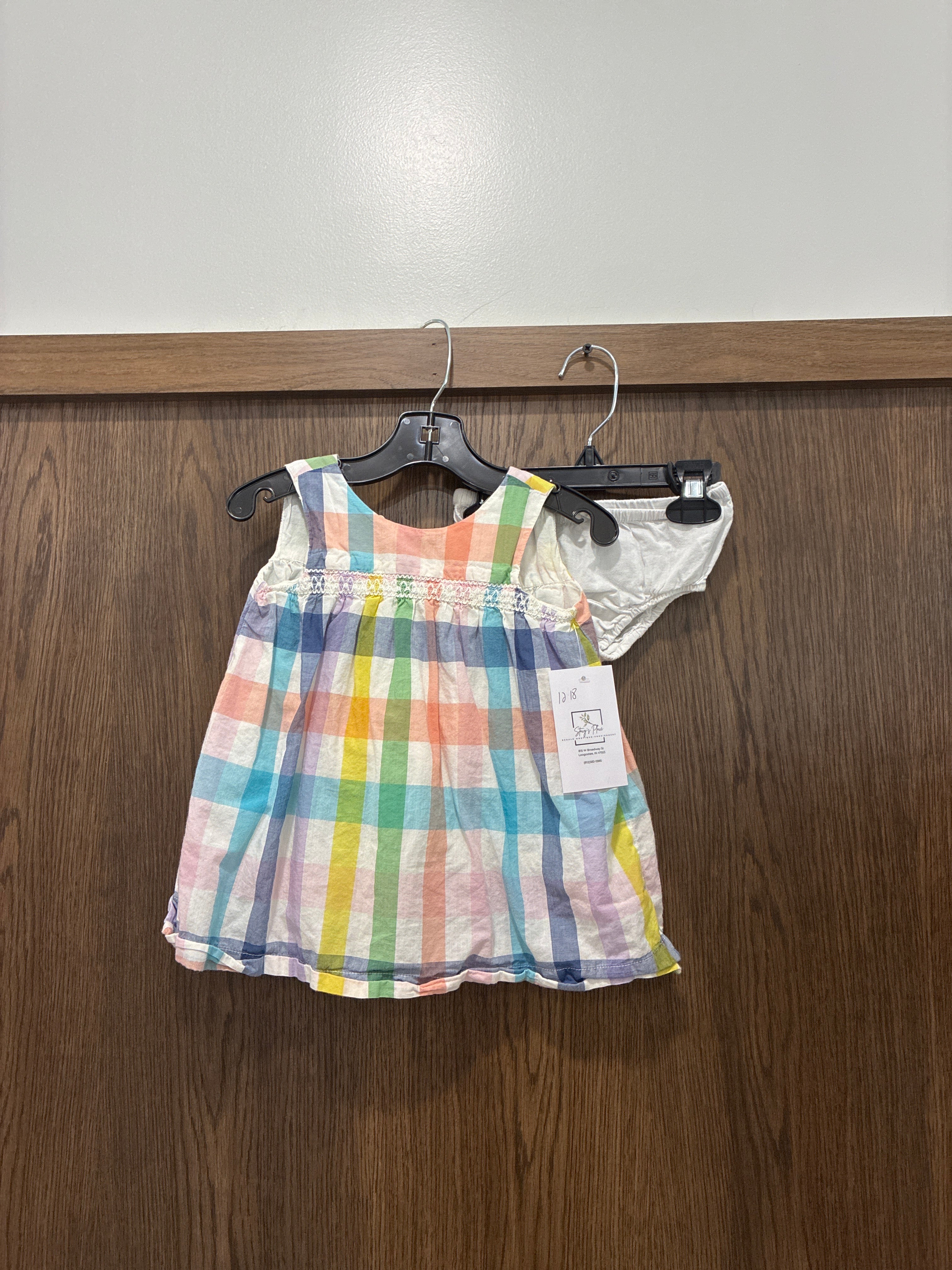 Baby Girls baby gap sundress with bloomers size 12/18 months