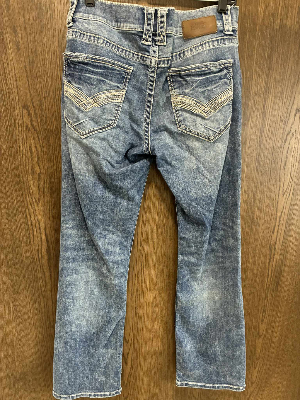 Men's Buckle Black Bootleg Jeans Size 32R EUC Like New