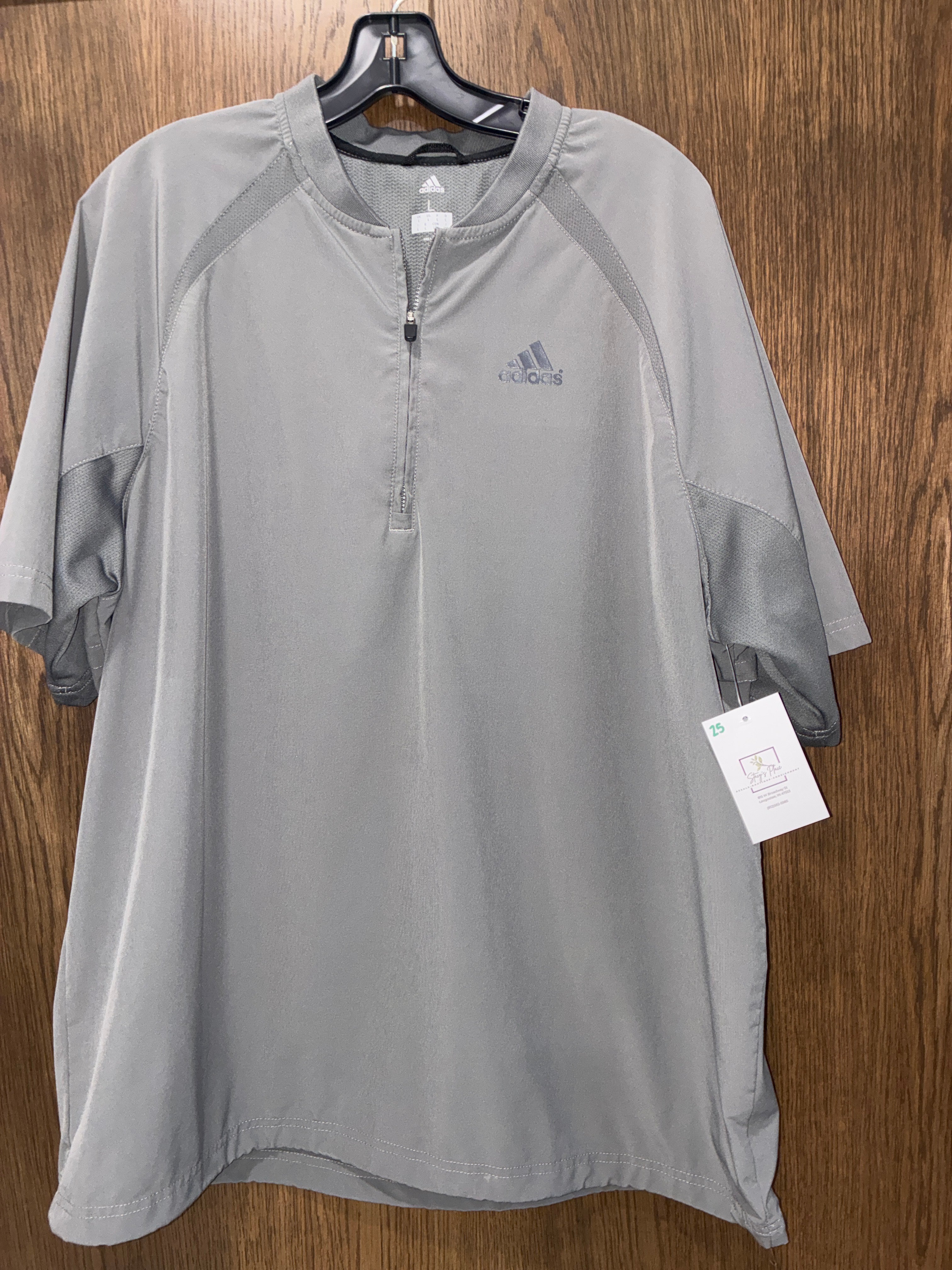 Men’s Adidas Quarter Zip Shirt Size Large