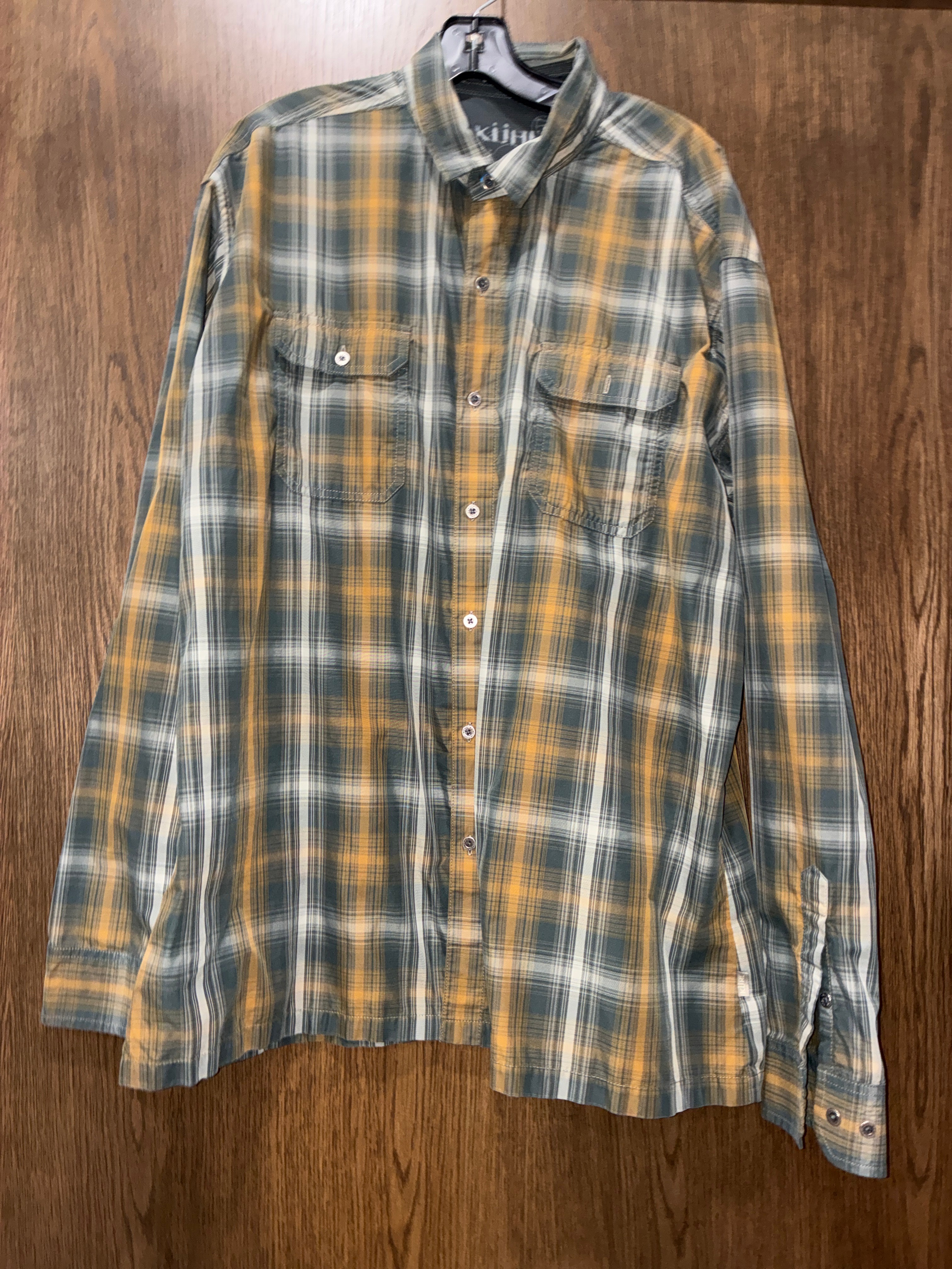 Kuhl men’s plaid mountain grown long sleeve size XXL