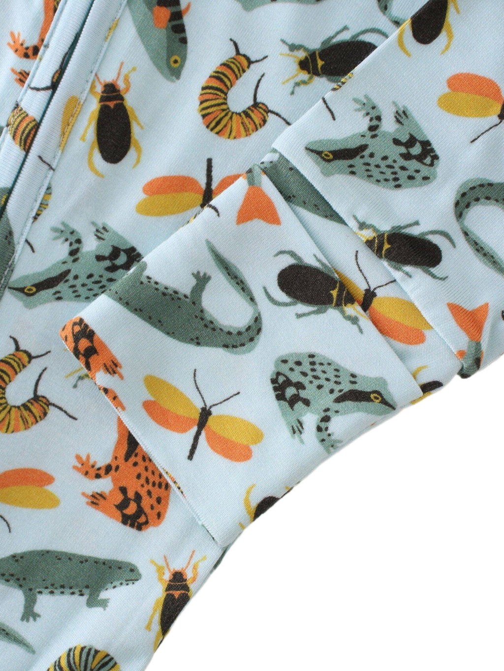 PoshTOT Lizards & Bugs Bamboo Baby Convertible Zippy Romper: 12-18M