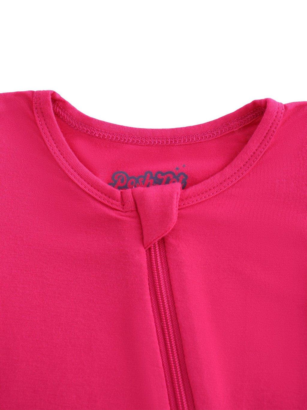 PoshTOT Hot Pink Bamboo Baby Convertible Zippy Romper: 9-12M