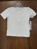Carters striped button short sleeve shirt size 12M