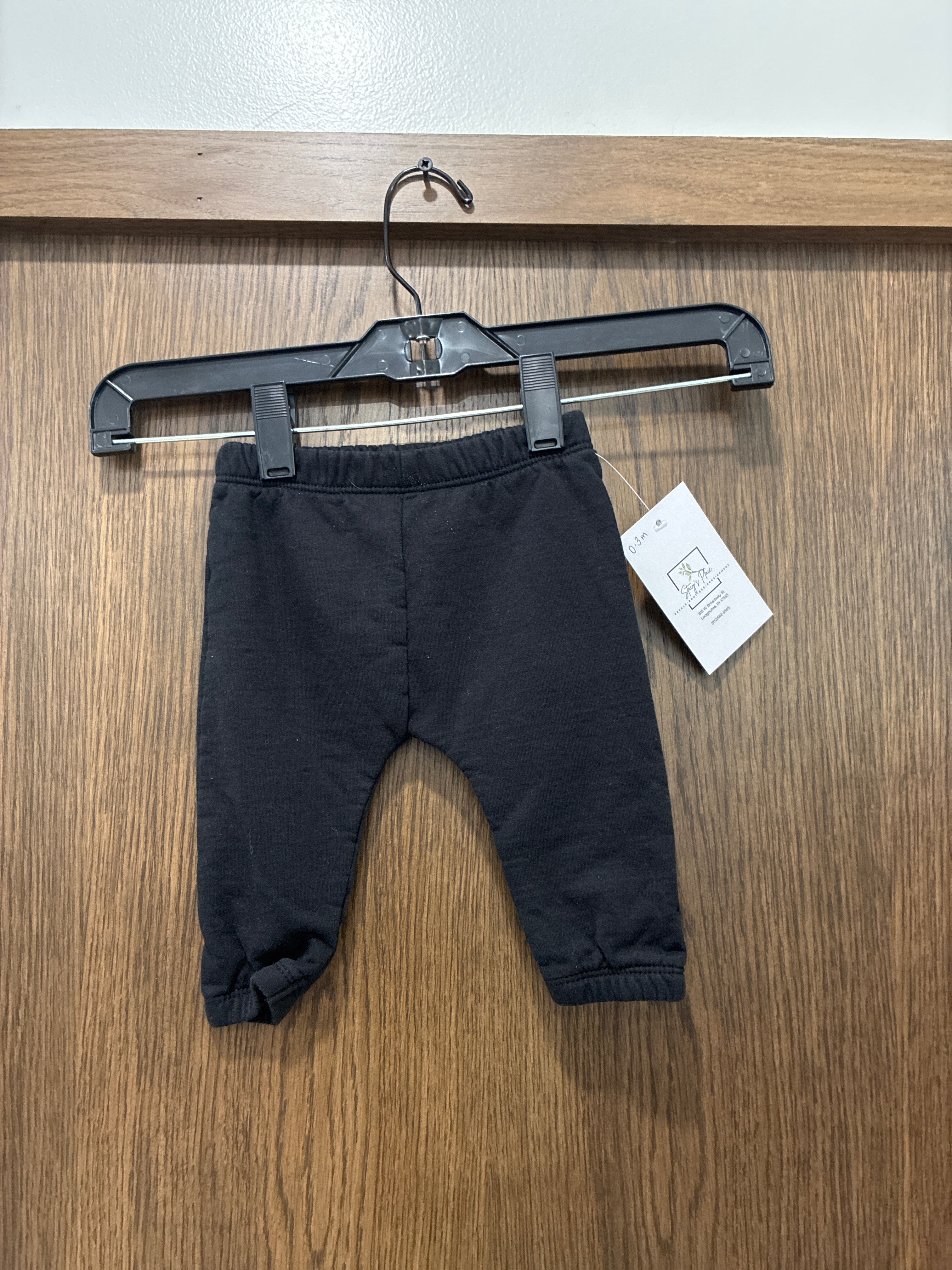 Baby H&M Black Joggers 0-3 months