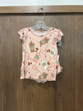 Baby Girls Little Snuggles Starbucks 2 piece Bamboo  Pajamas 2T