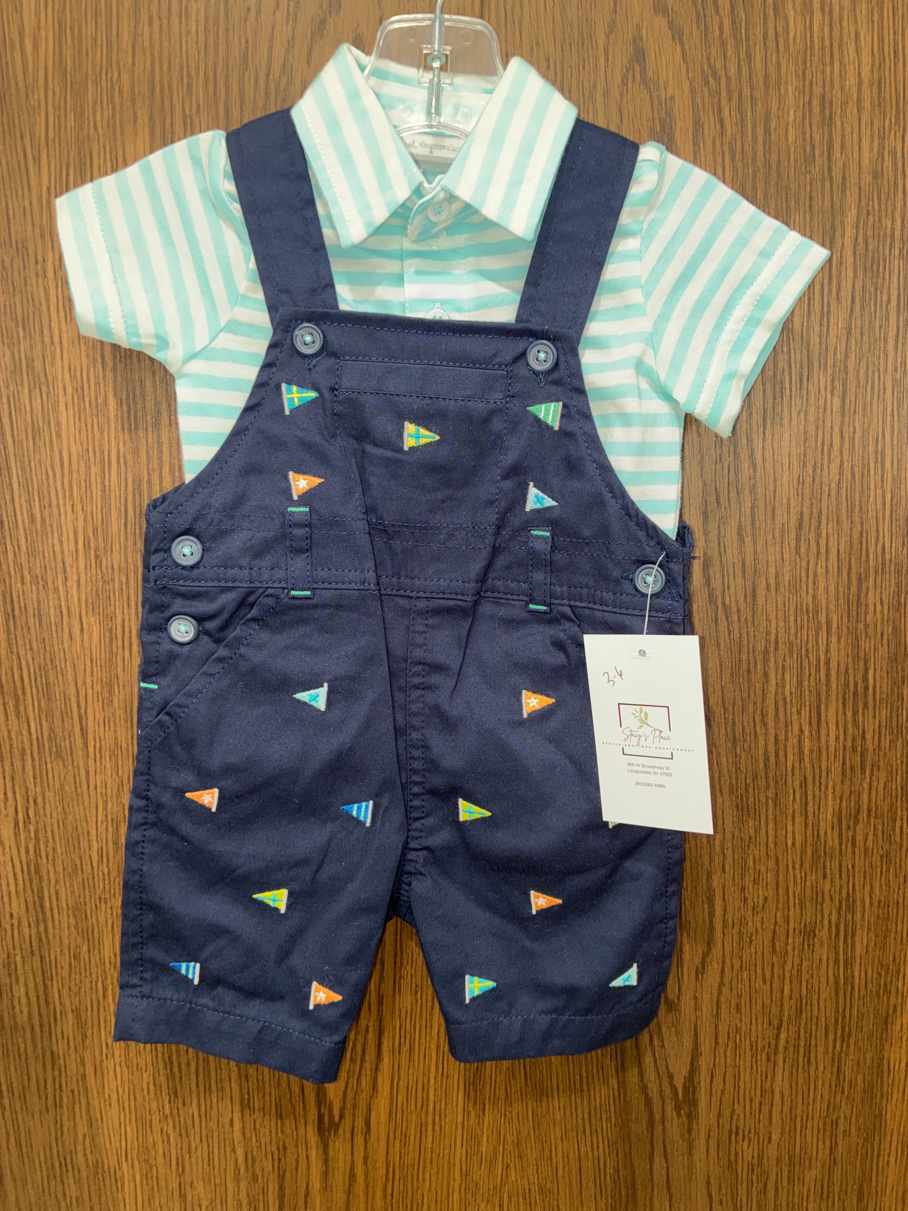 Boys first impressions overall set size 3-6M