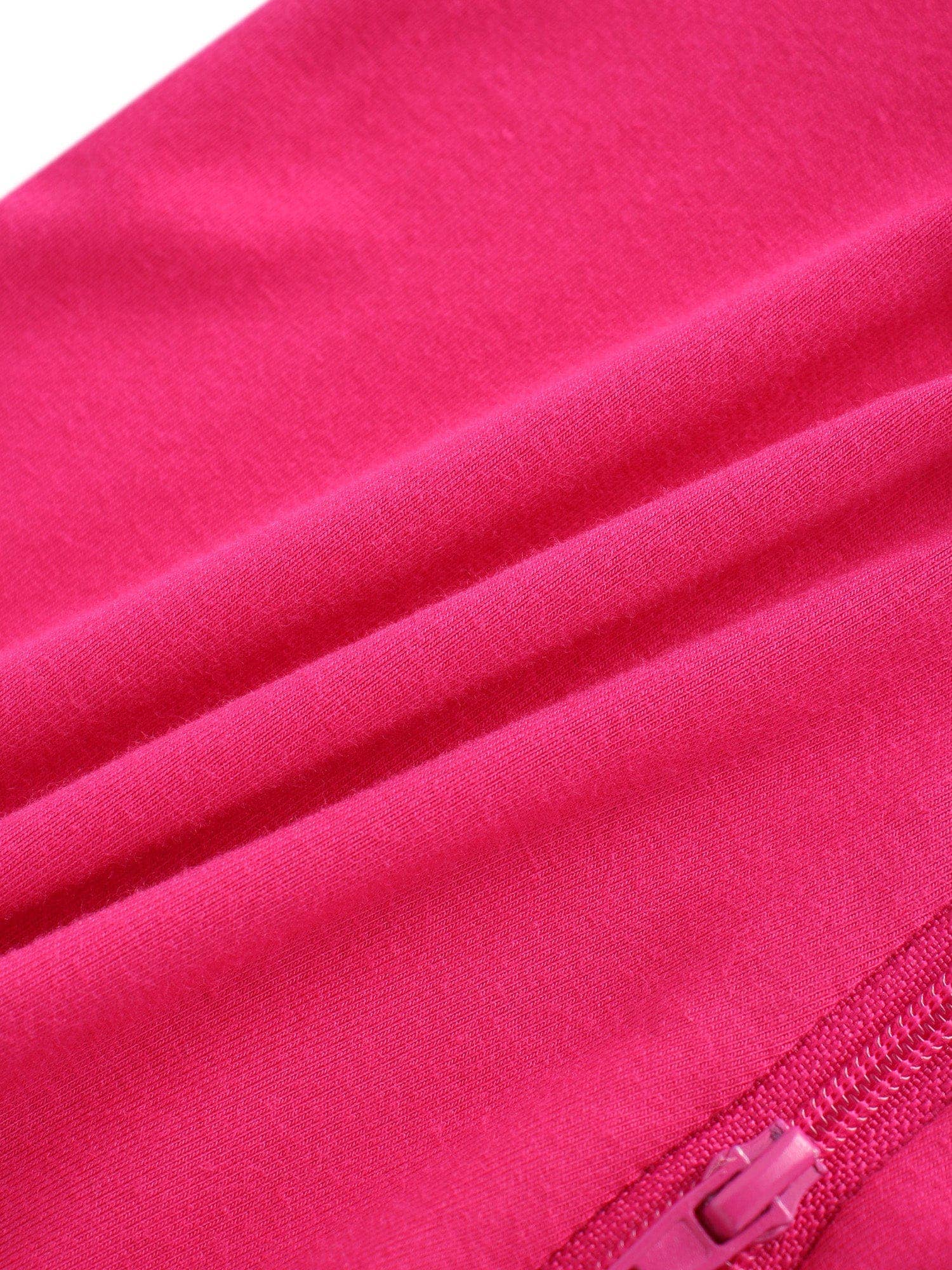 PoshTOT Hot Pink Bamboo Baby Convertible Zippy Romper: 0-3M