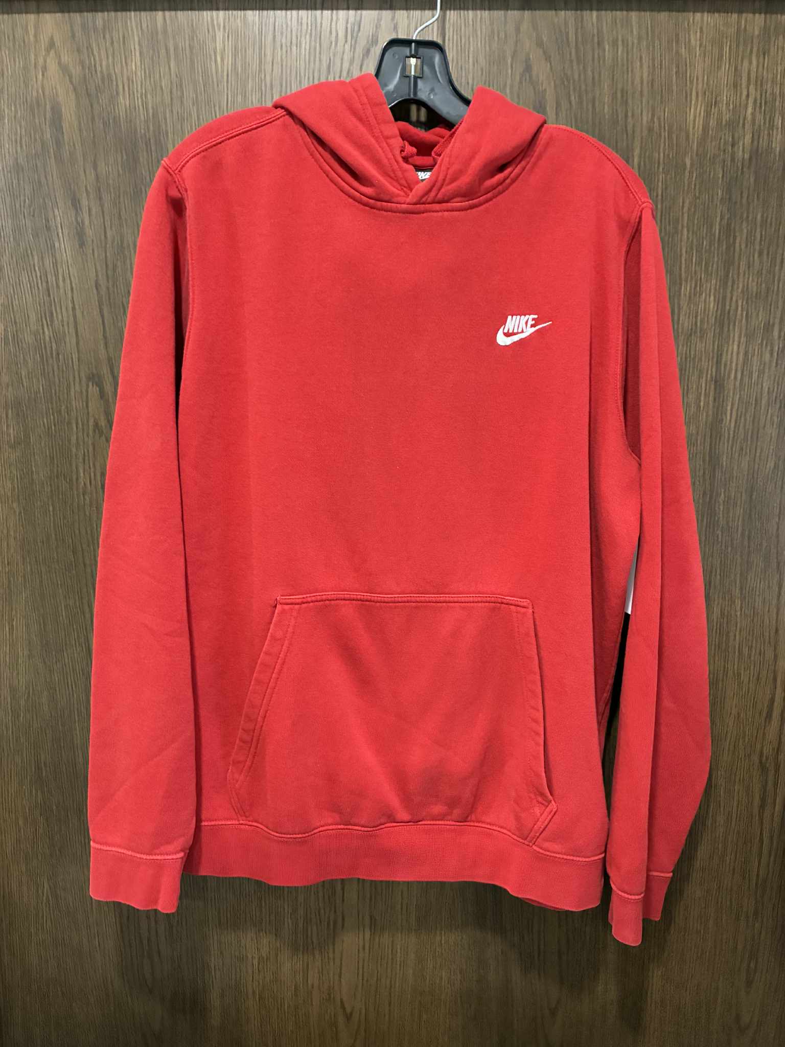Nike Hooded Sweatshirt, Red ~ Size Large
