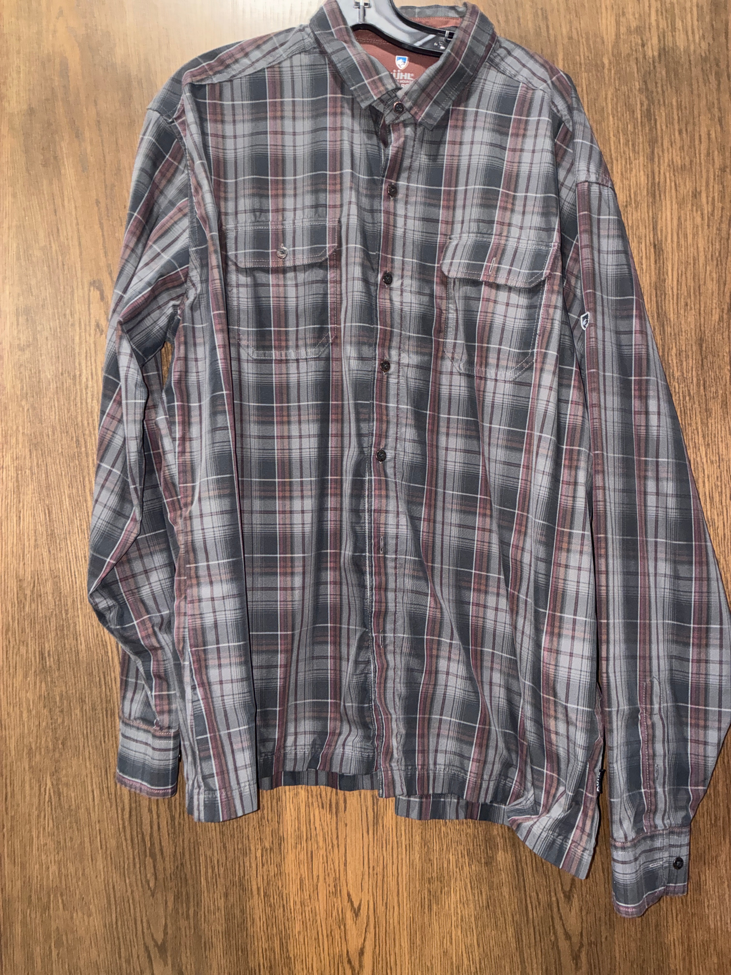 Kuhl men’s plaid mountain grown long sleeve size XXL
