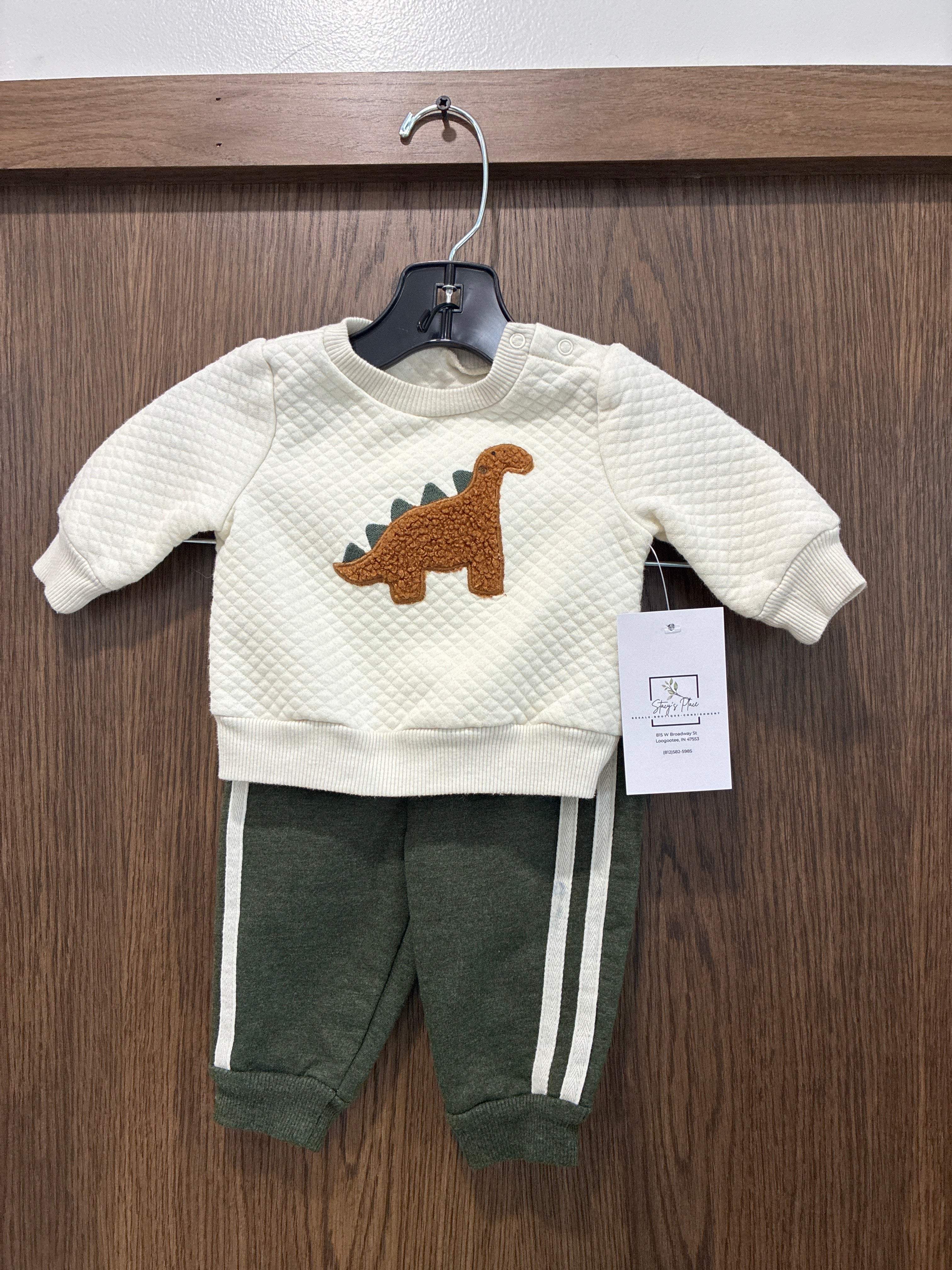 Baby Boys Mini Hop 2pc Set Shirt 3-6 months