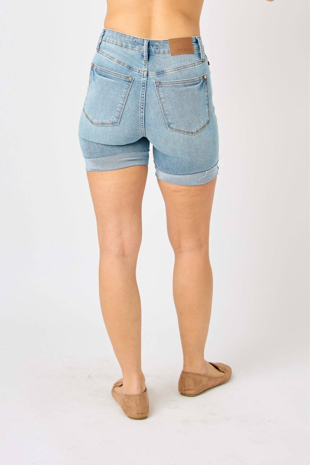 Judy Blue NWT High Waist Tummy Control Cool Denim Shorts XL