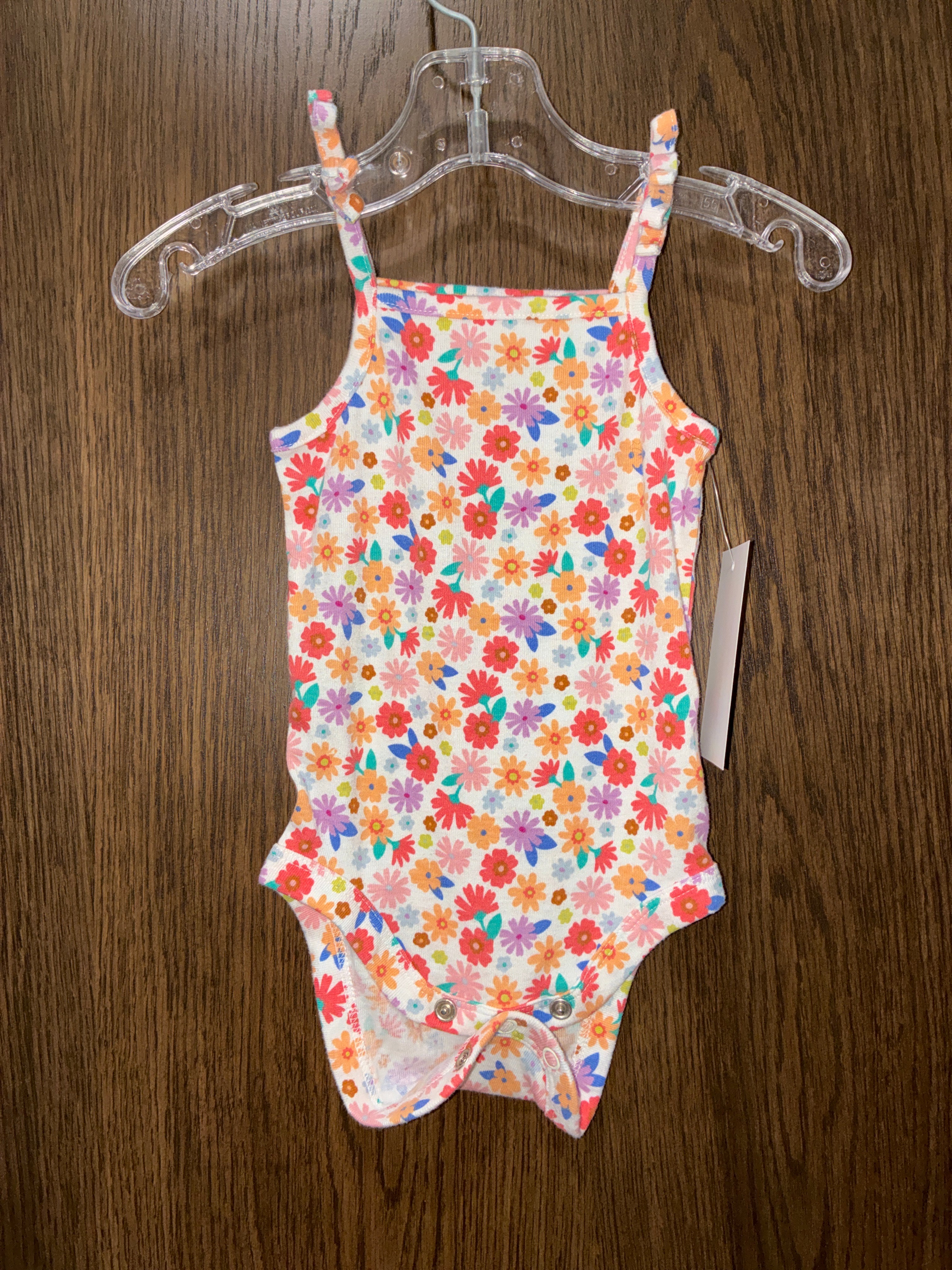 Girls jumping beans floral onesie size 6M
