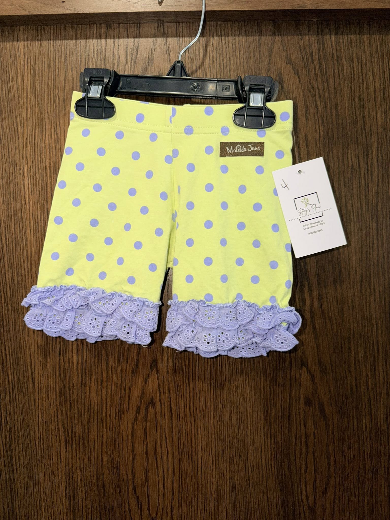 Matilda Jane Girls The Adventure Begins Leapfrog Shorties Size 4