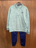 Under Armour Boys 1/4 Pullover Zip & Joggers Set Size 6