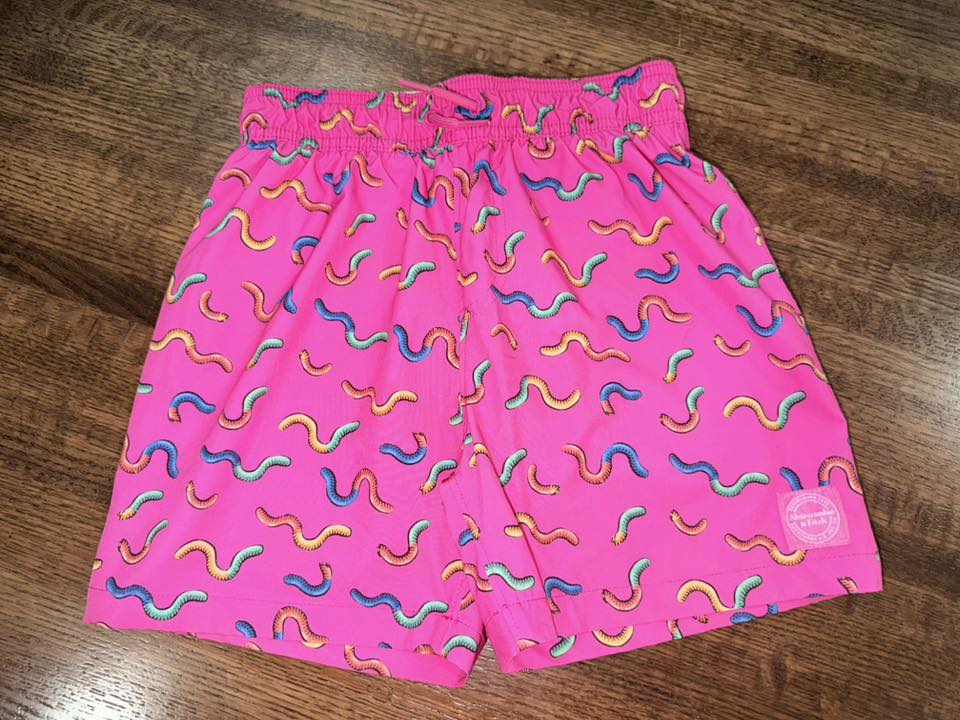 Abercrombie Boys Gummy Worms Hybrid Swim Shorts YSM 7/8 New Condition