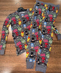 Ceddy & Ria Boys Bamboo Pajamas Batman, Spiderman, Iron Man Size 7/8