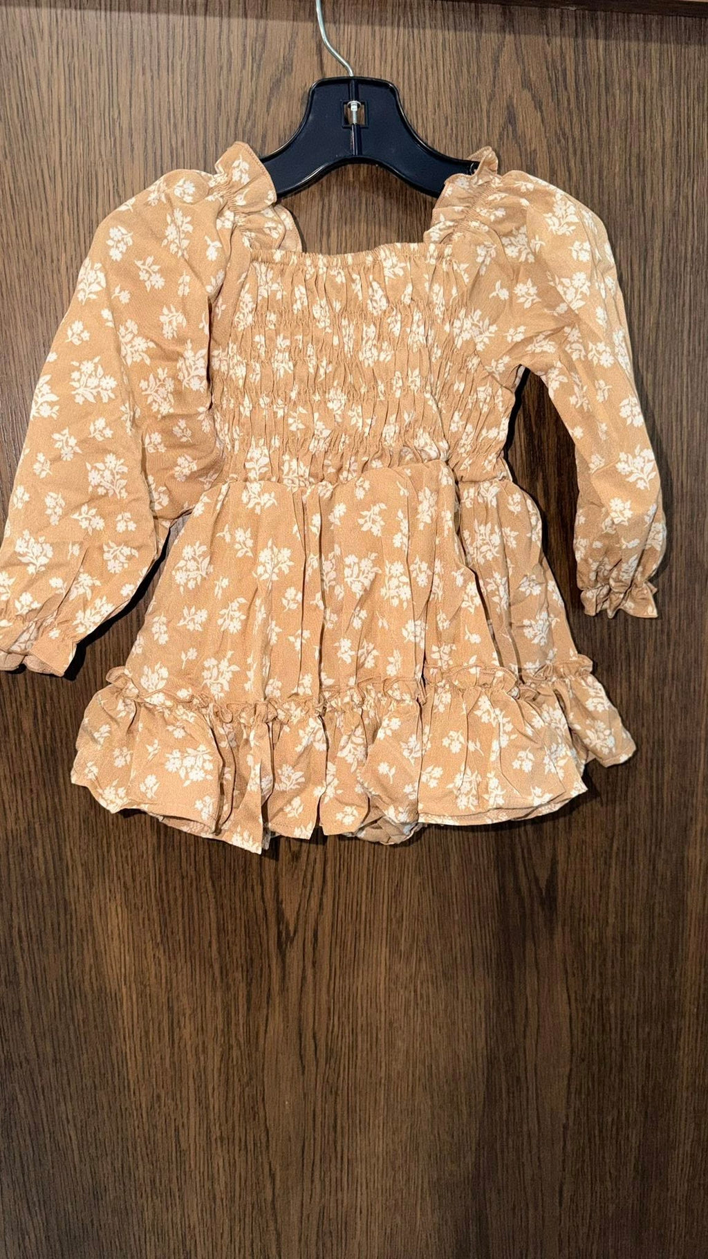 Baileys Blossoms Girls NWT Long Sleeve Ruffle Dress 18-24 mos