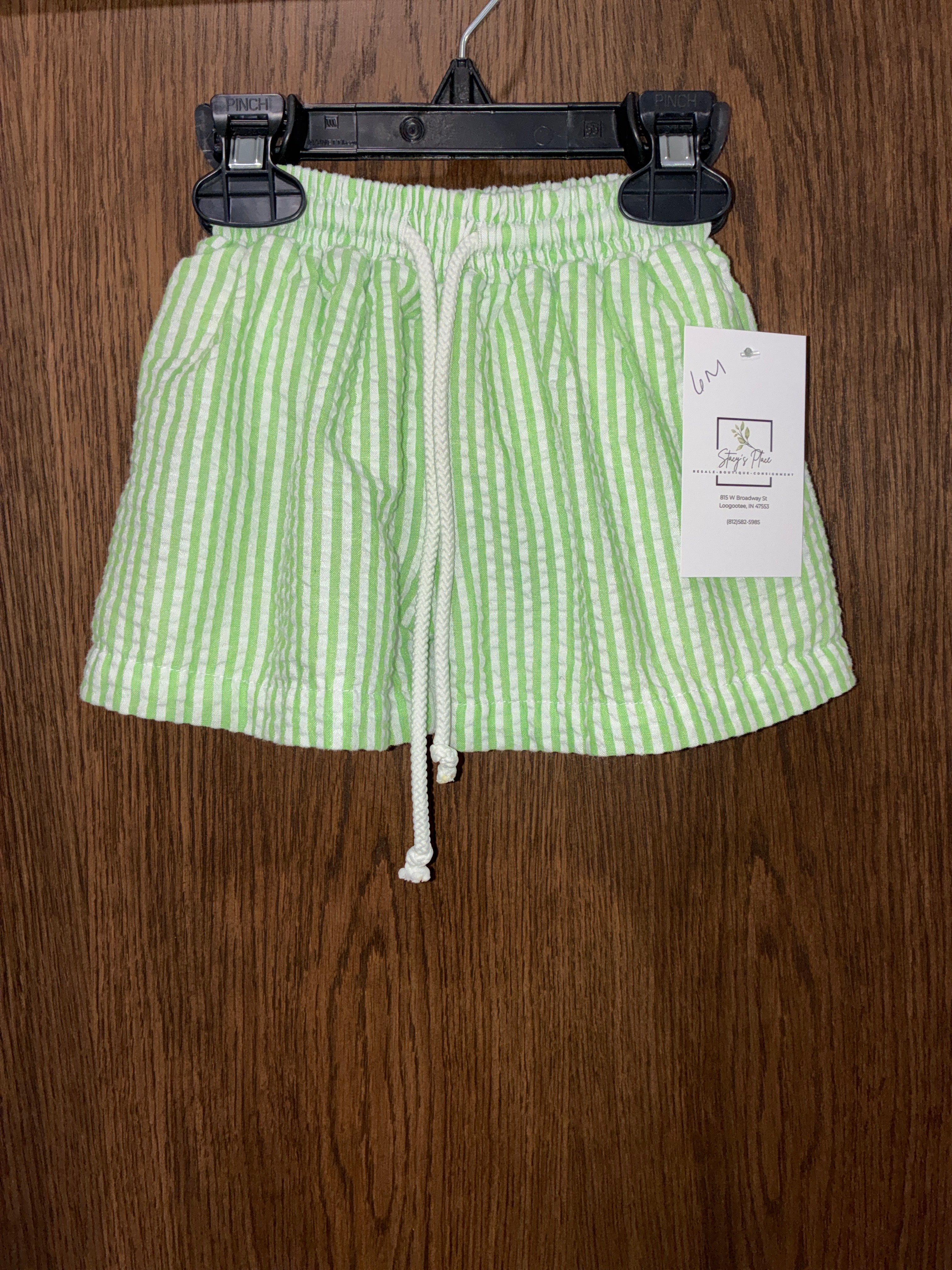 Baby Gingham Shorts Size 6 Months