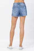 Judy Blue NWT HI WAIST DISTRESSED SHORTS XL
