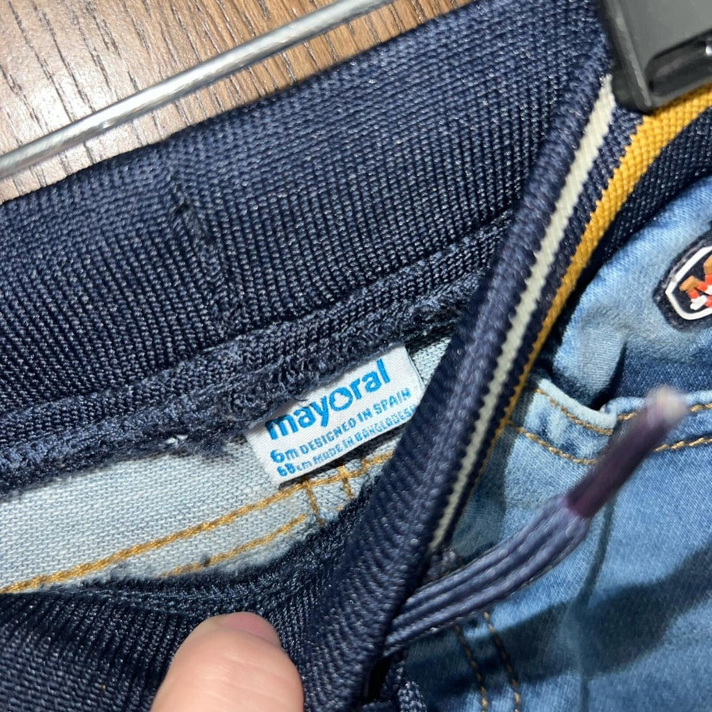 Mayoral Baby Boy Soft Denim Joggers Size 6 mos