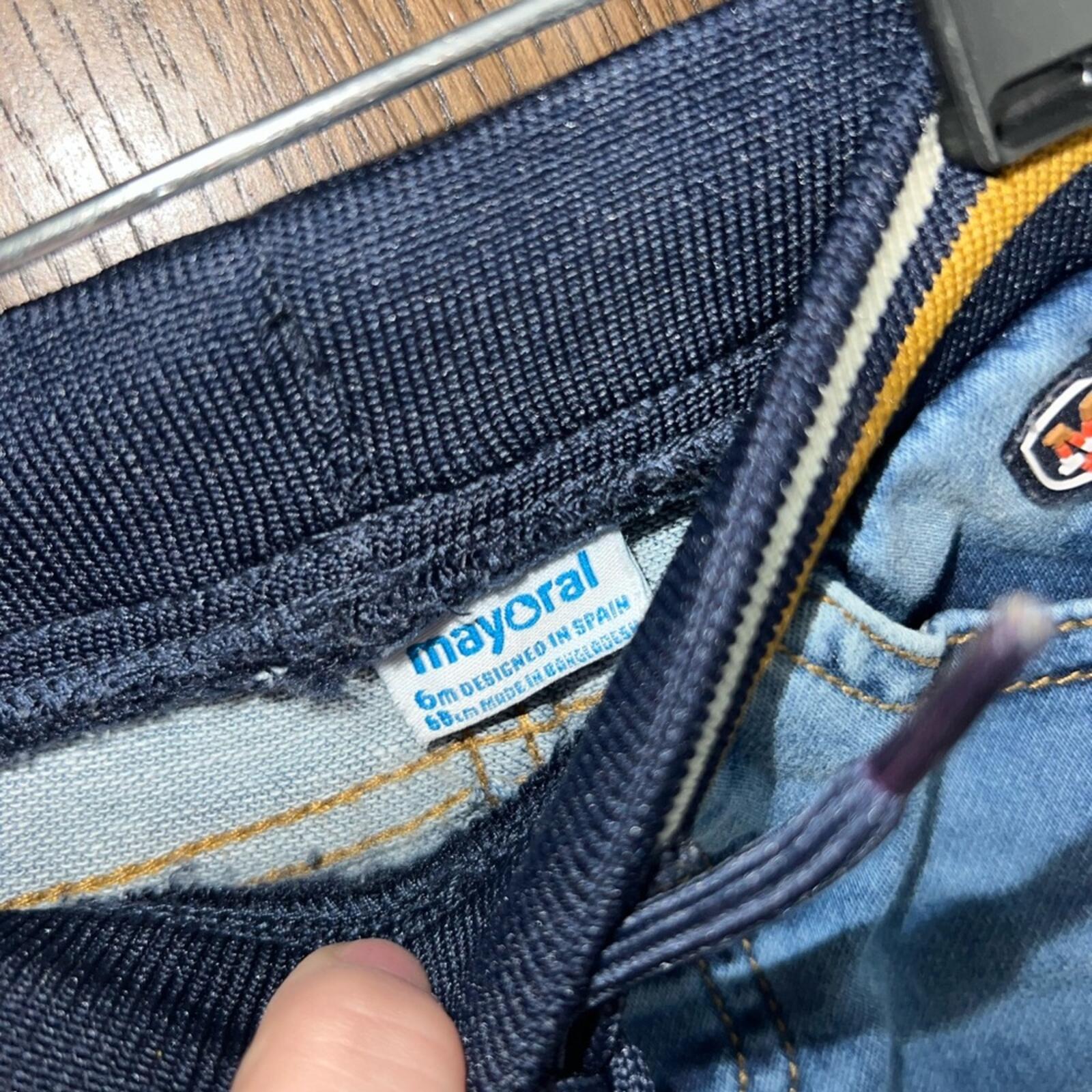 Mayoral Baby Boy Soft Denim Joggers Size 6 mos