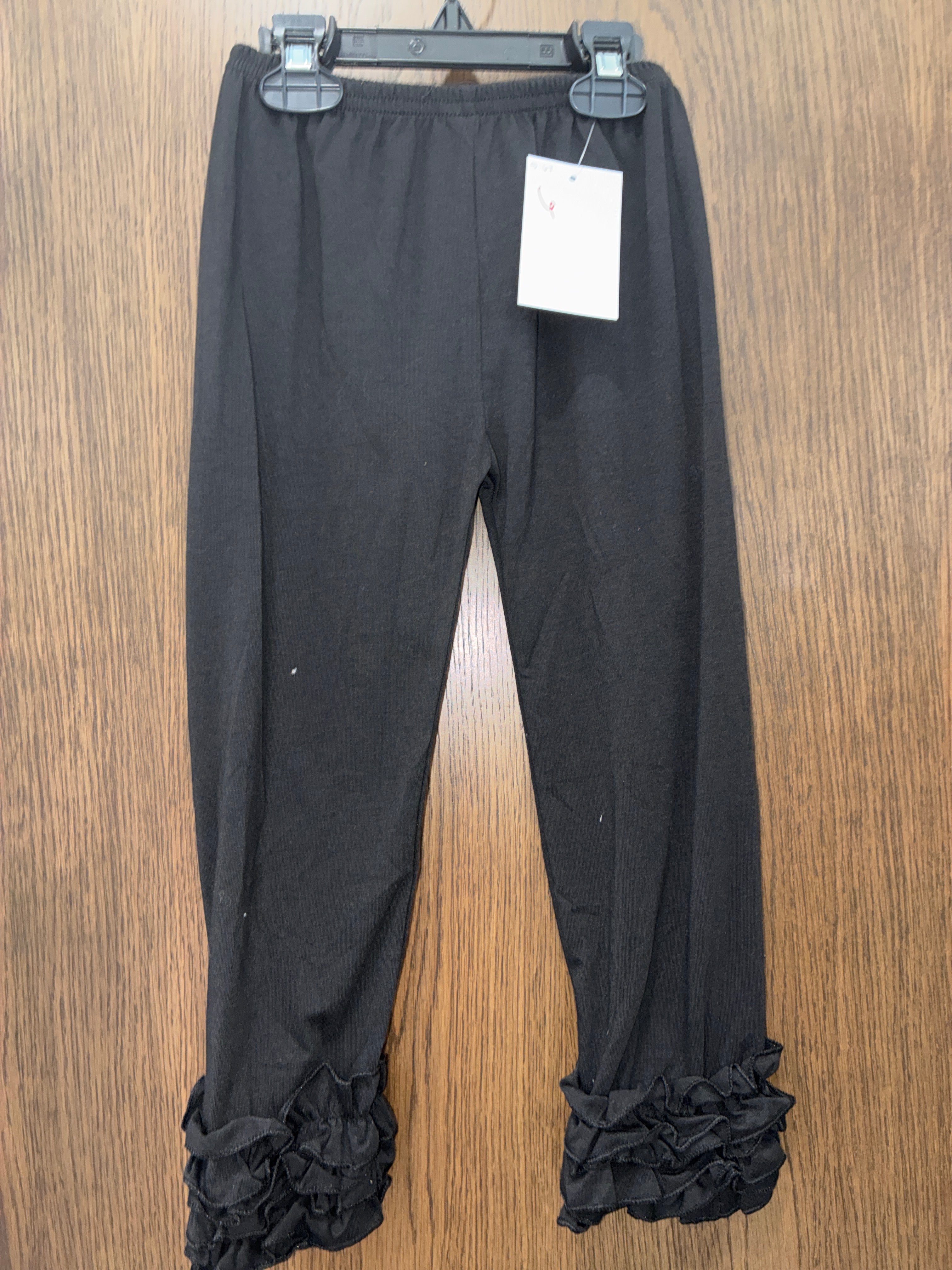 Girls boutique ruffle bottom pants size 5-6T