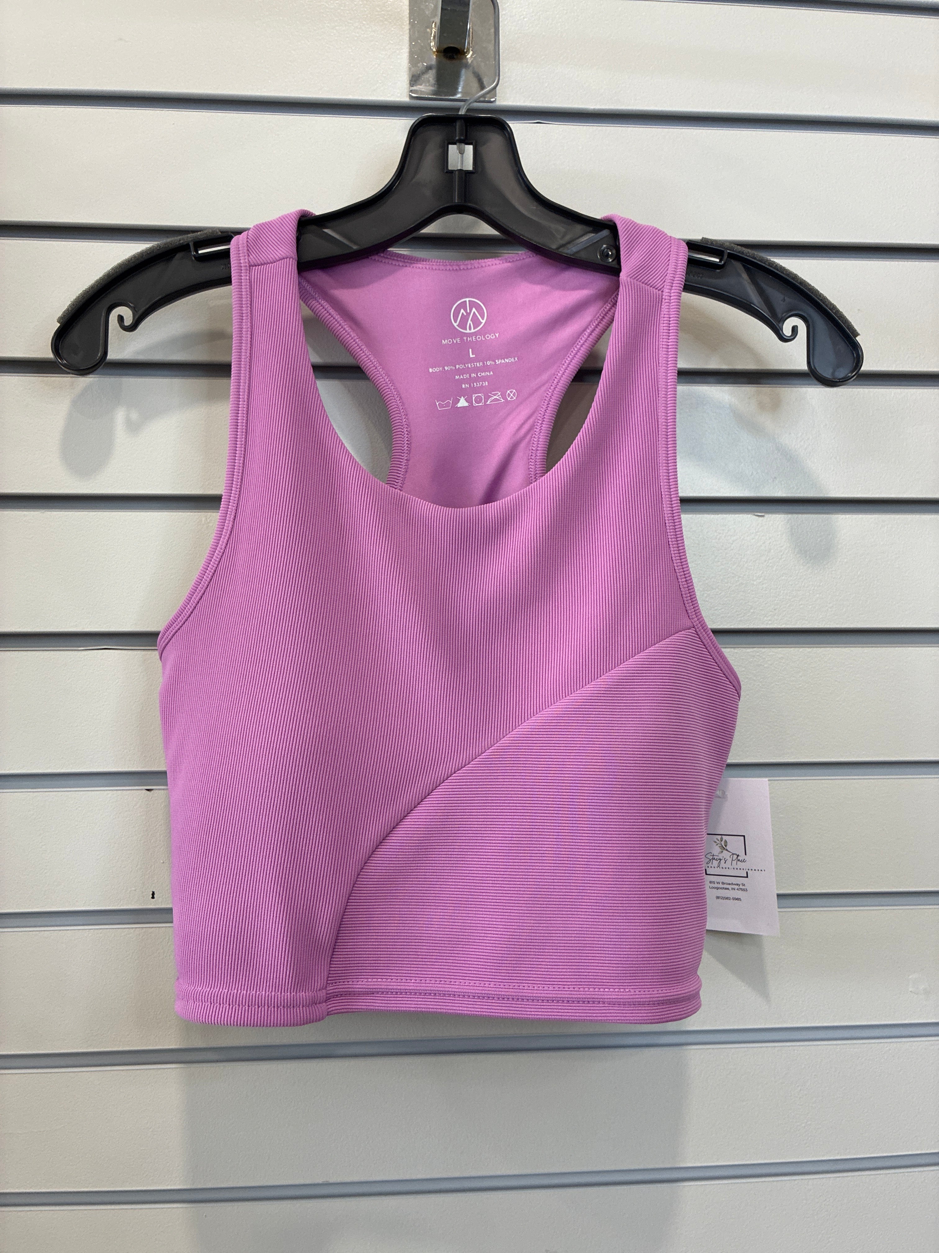 Women’s Move Theology Padded Sports Bra Size Large