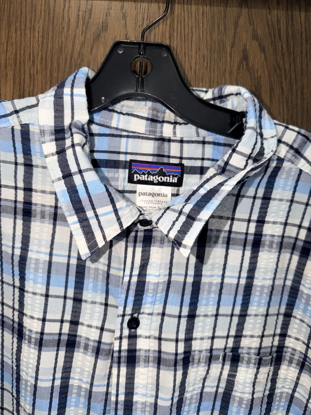 Patagonia Men's A/C Button Down Shirt 100% Cotton Plaid SS Size 2XL XXL