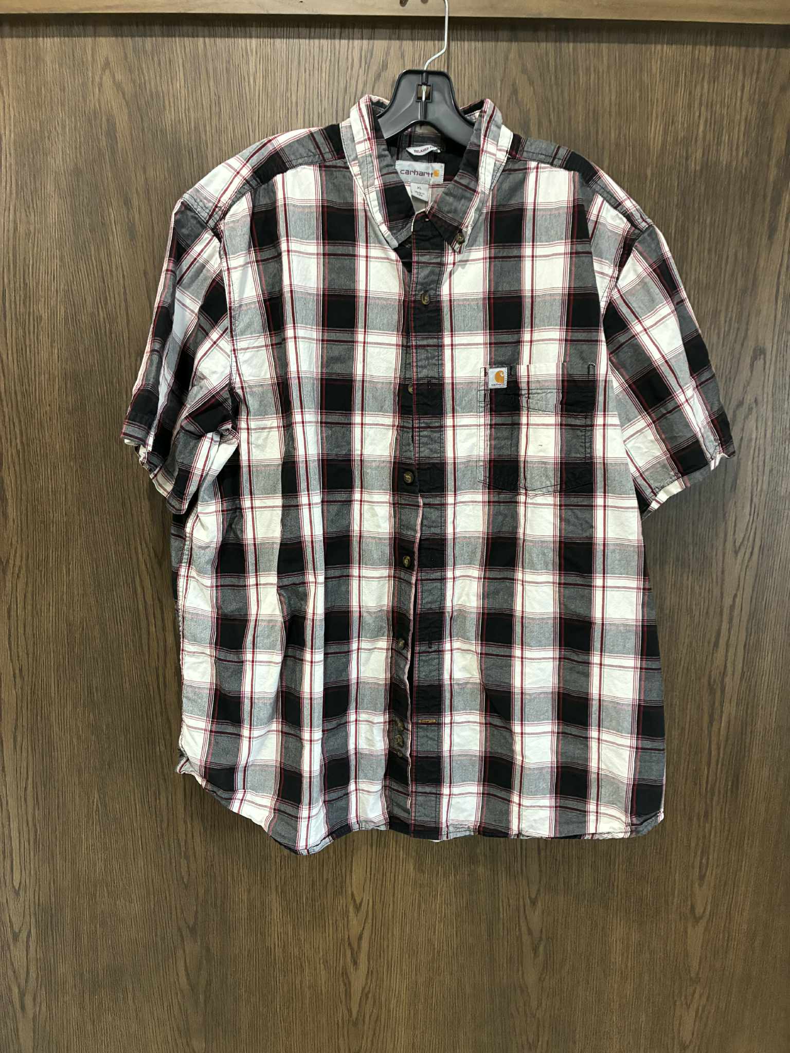 Men's Carhartt Short Sleeve Button Up Size XL Extra Large