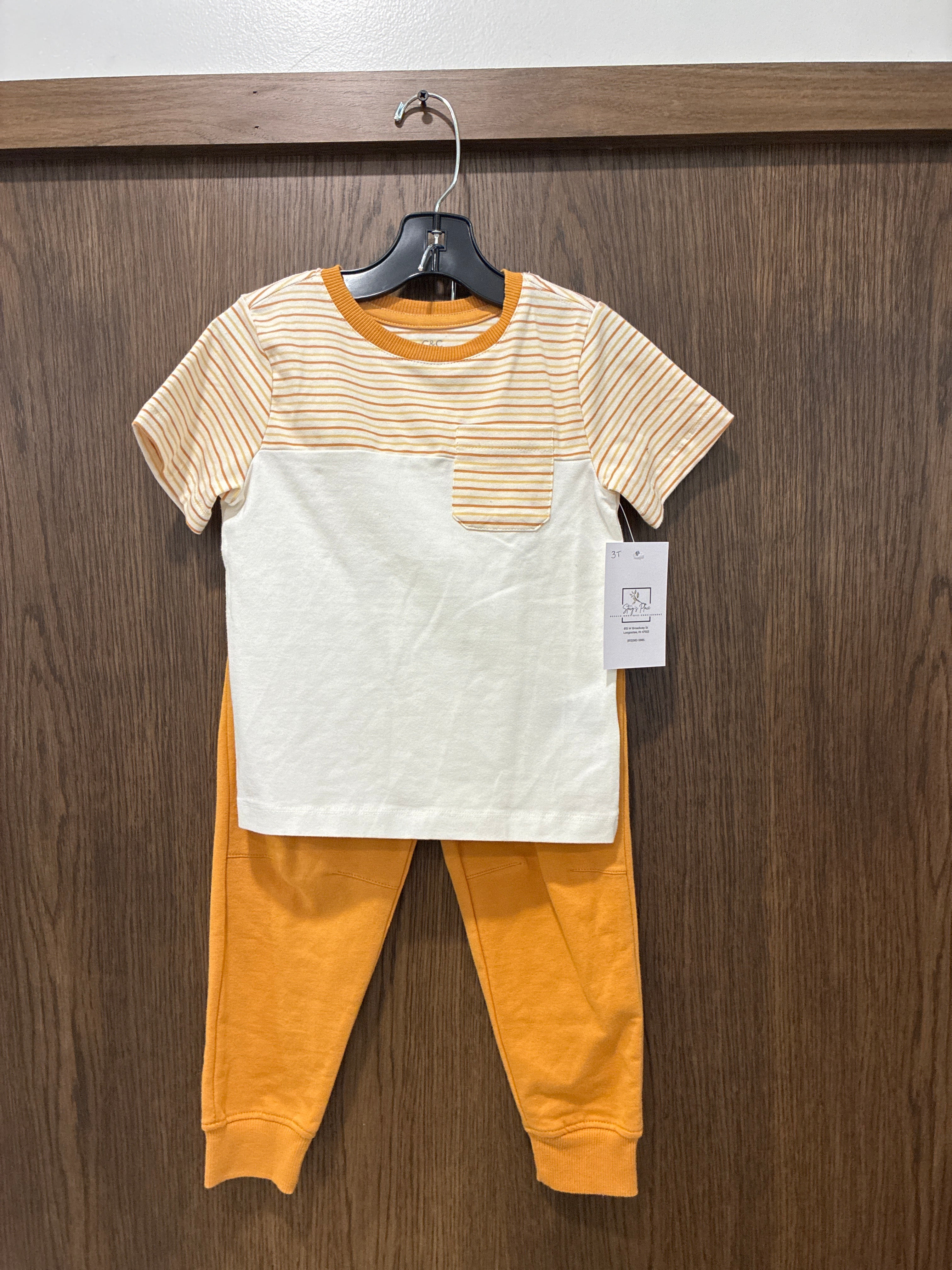 Boys C&C California 2pc Shirt & Pants 3T NWOT