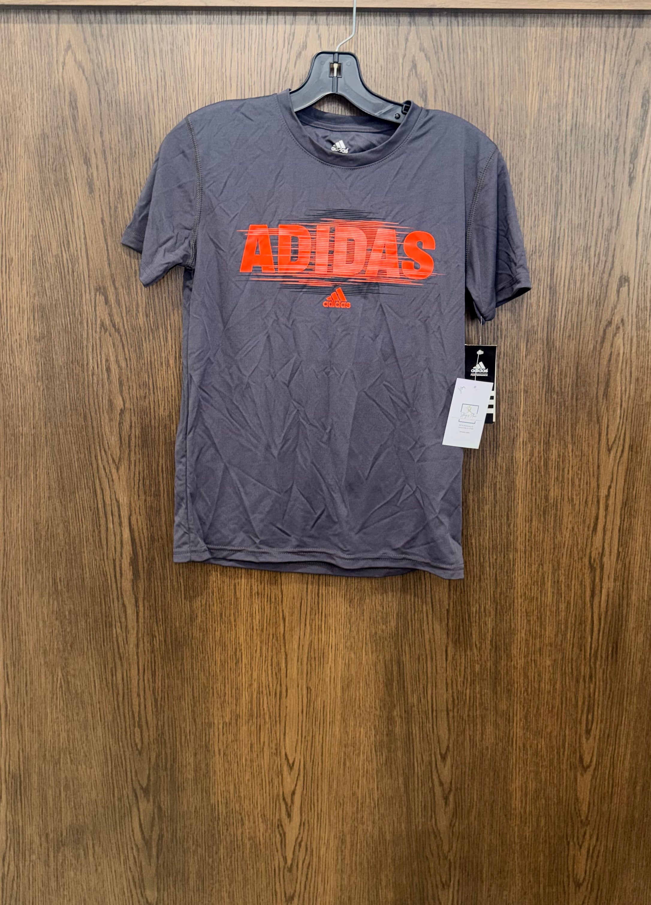 Boys Adidas Big Logo T-Shirt YM Youth Medium 10/12 NWT