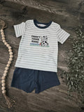 Abby & Evie Boys Daddy's Fishing Buddy 2pc Set  Size 4 NWT