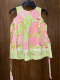 Girls Floral Gingham Dress Size 12 Months