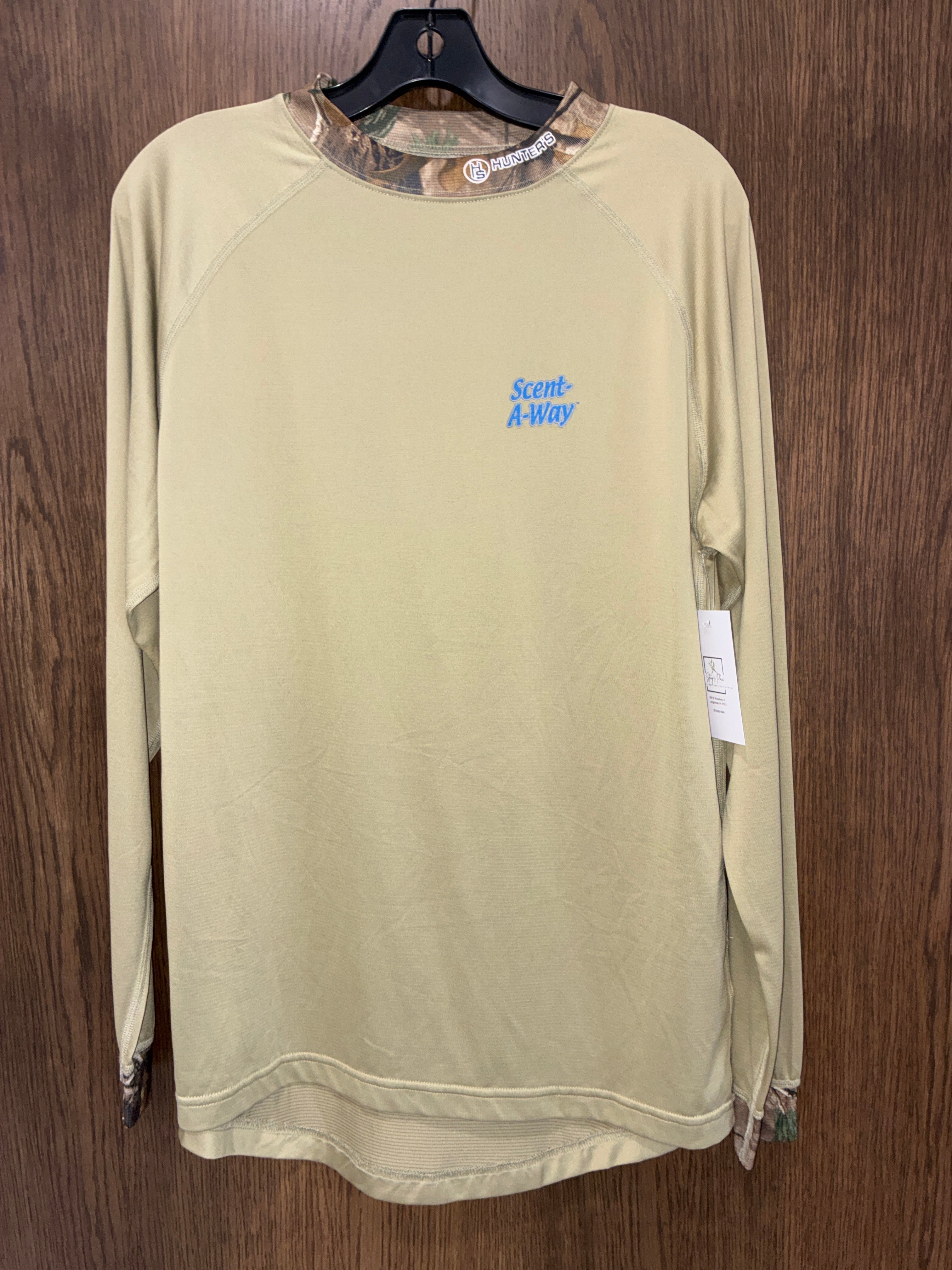 Men’s Long Sleeve Scent A-Way Shirt Size Large
