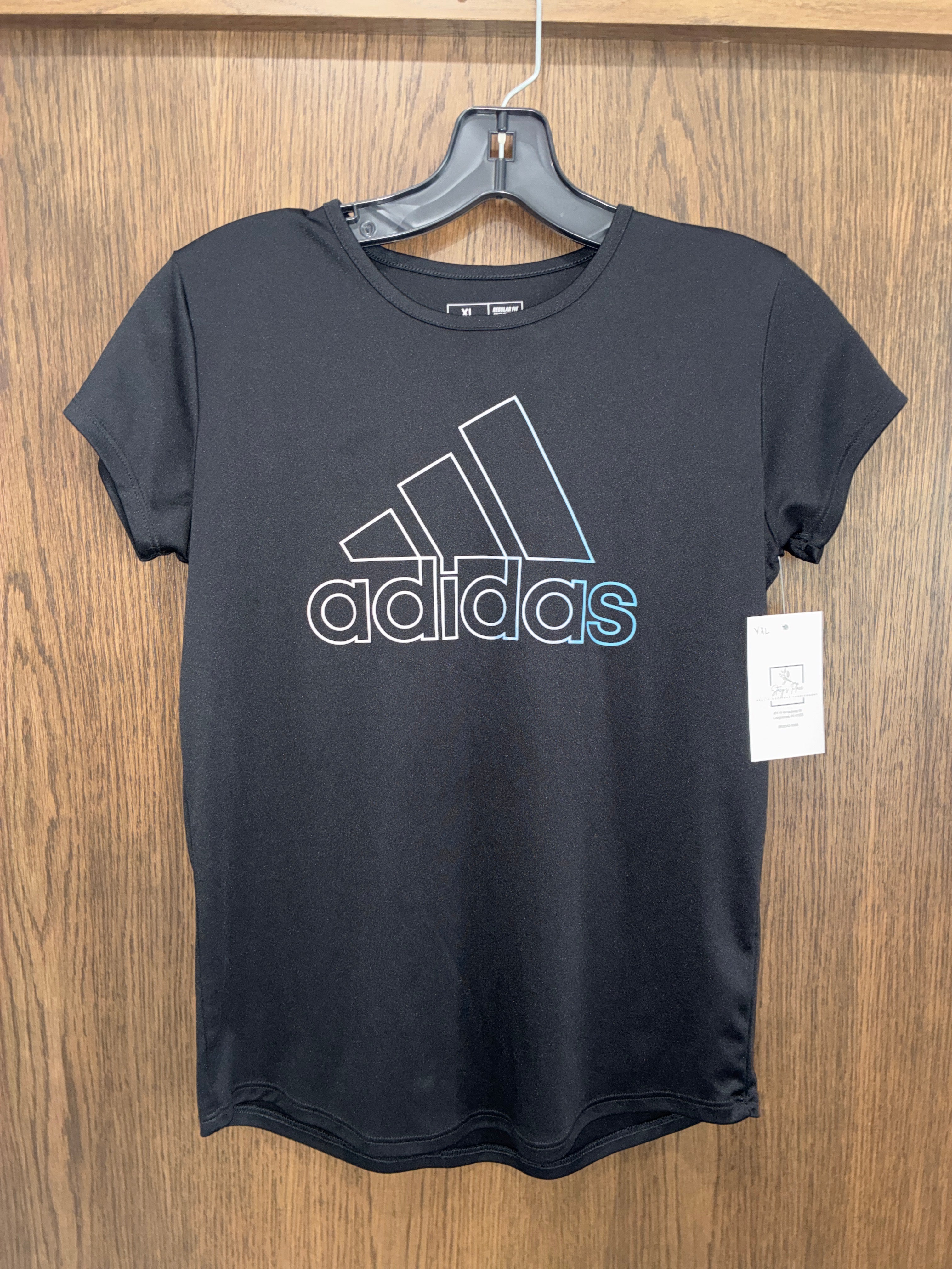 Girls Adidas Short Sleeve Shirt YXL Youth XL 14/16