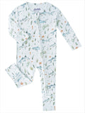 PoshTOT Shark Bamboo Baby Convertible Zippy Romper: 18-24M