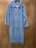 Women’s Apeach denim trench dress size large