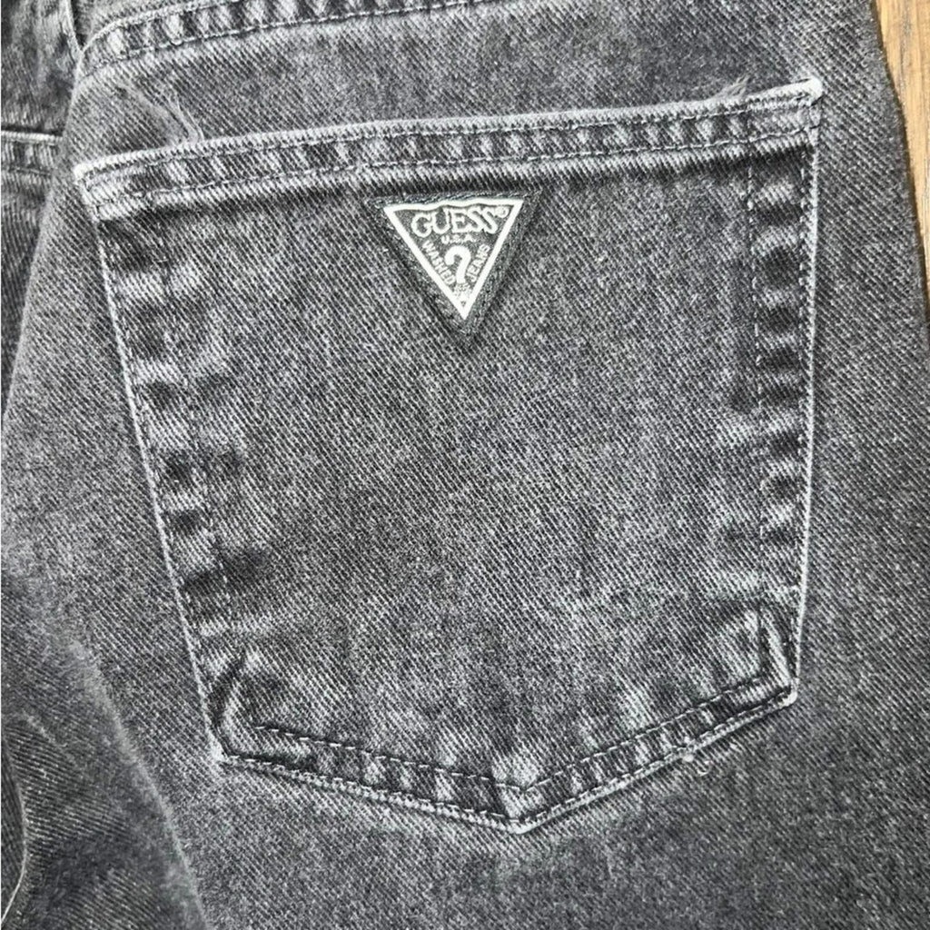 Vintage Guess Jeans Black Denim Relaxed Tapered high rise 28x30
