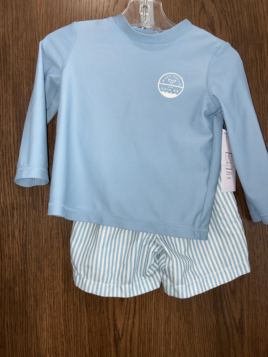 Boys carters swim trunk set size 18M