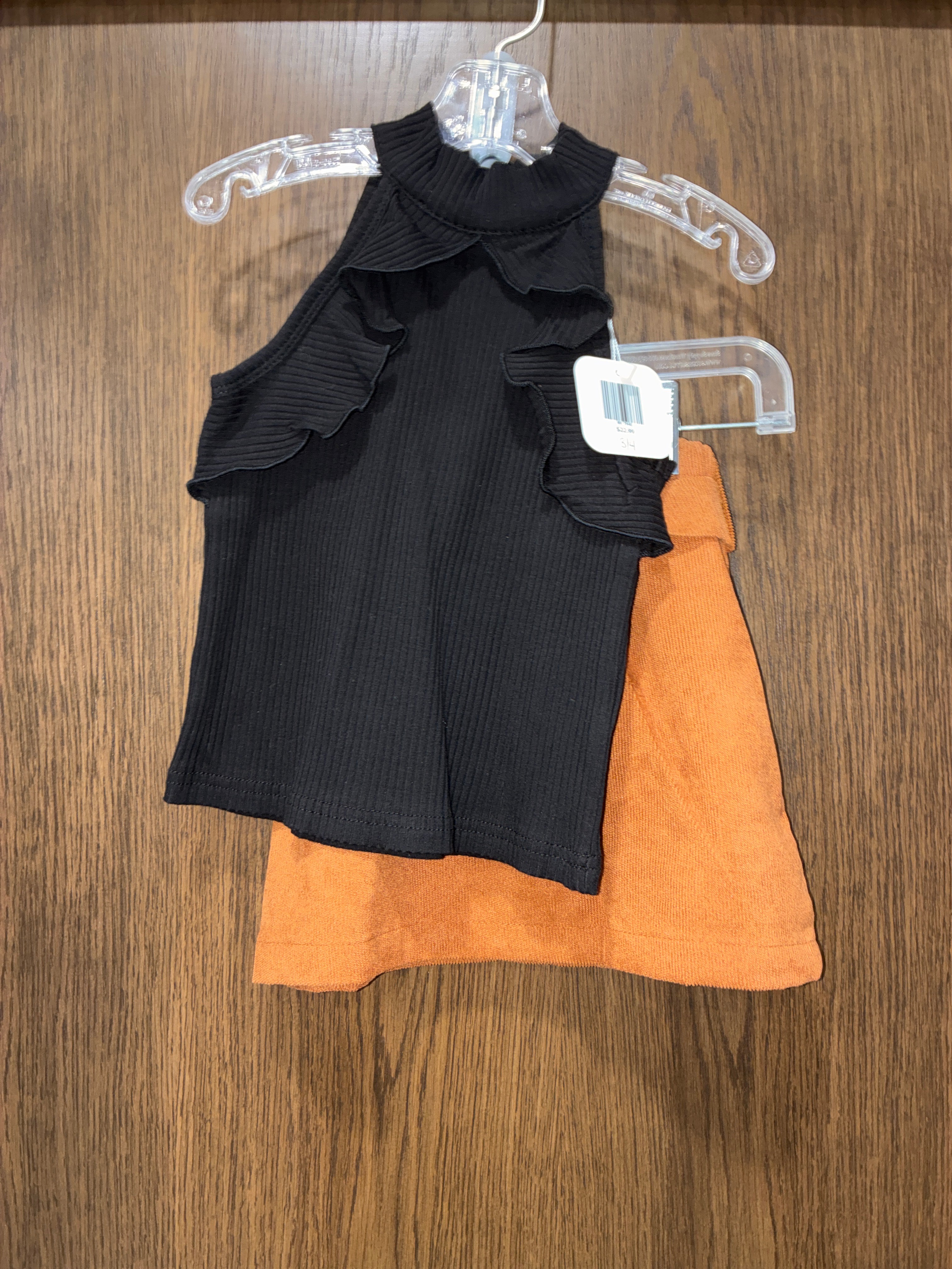 Girls Corduroy Skirt and Tank Top Set size 3T