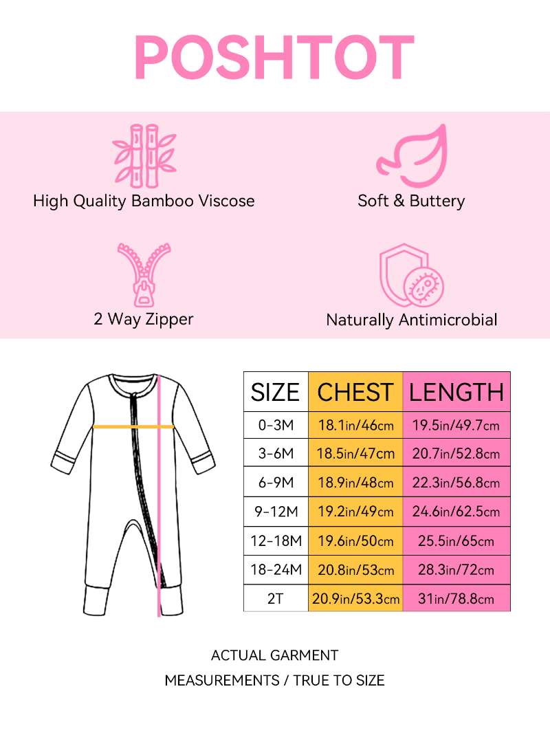PoshTOT Bomb Pops Bamboo Baby Convertible Zippy Romper: 3-6M