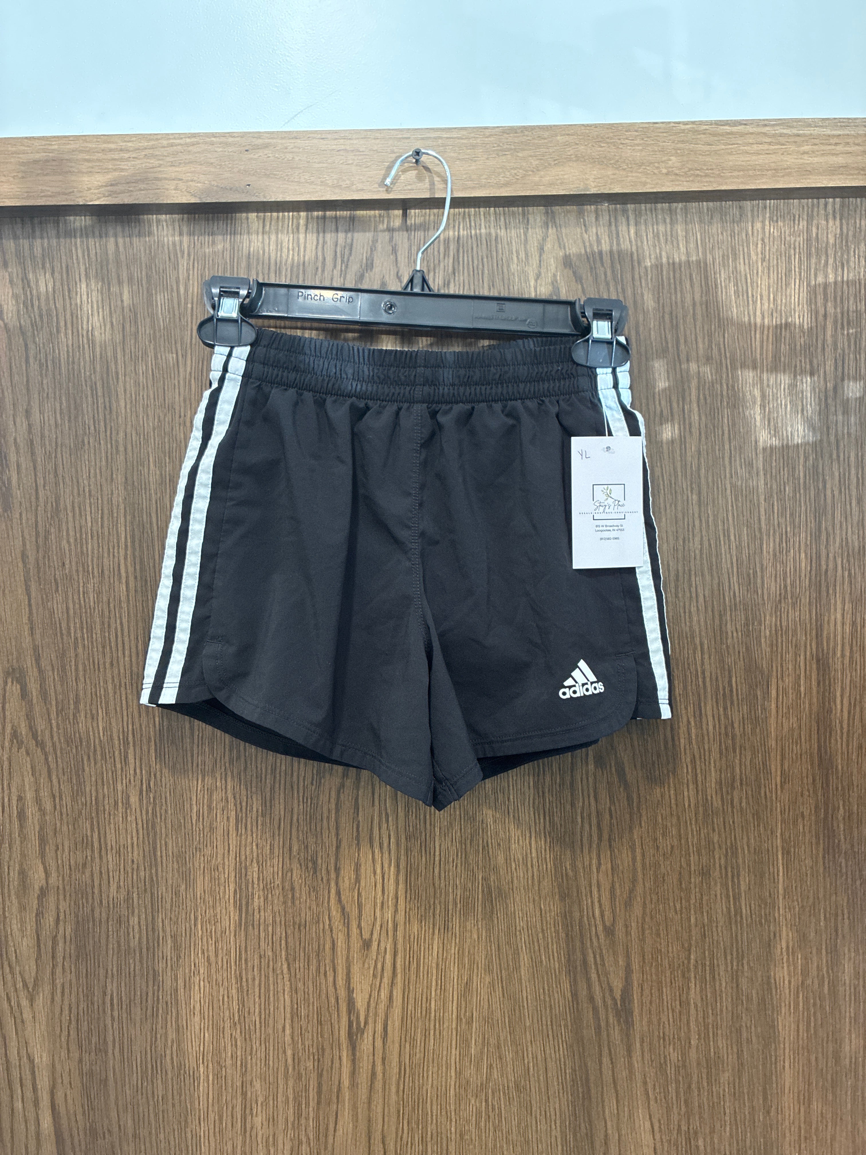 Girls Adidas Shorts lined size YL Youth Large 12/14