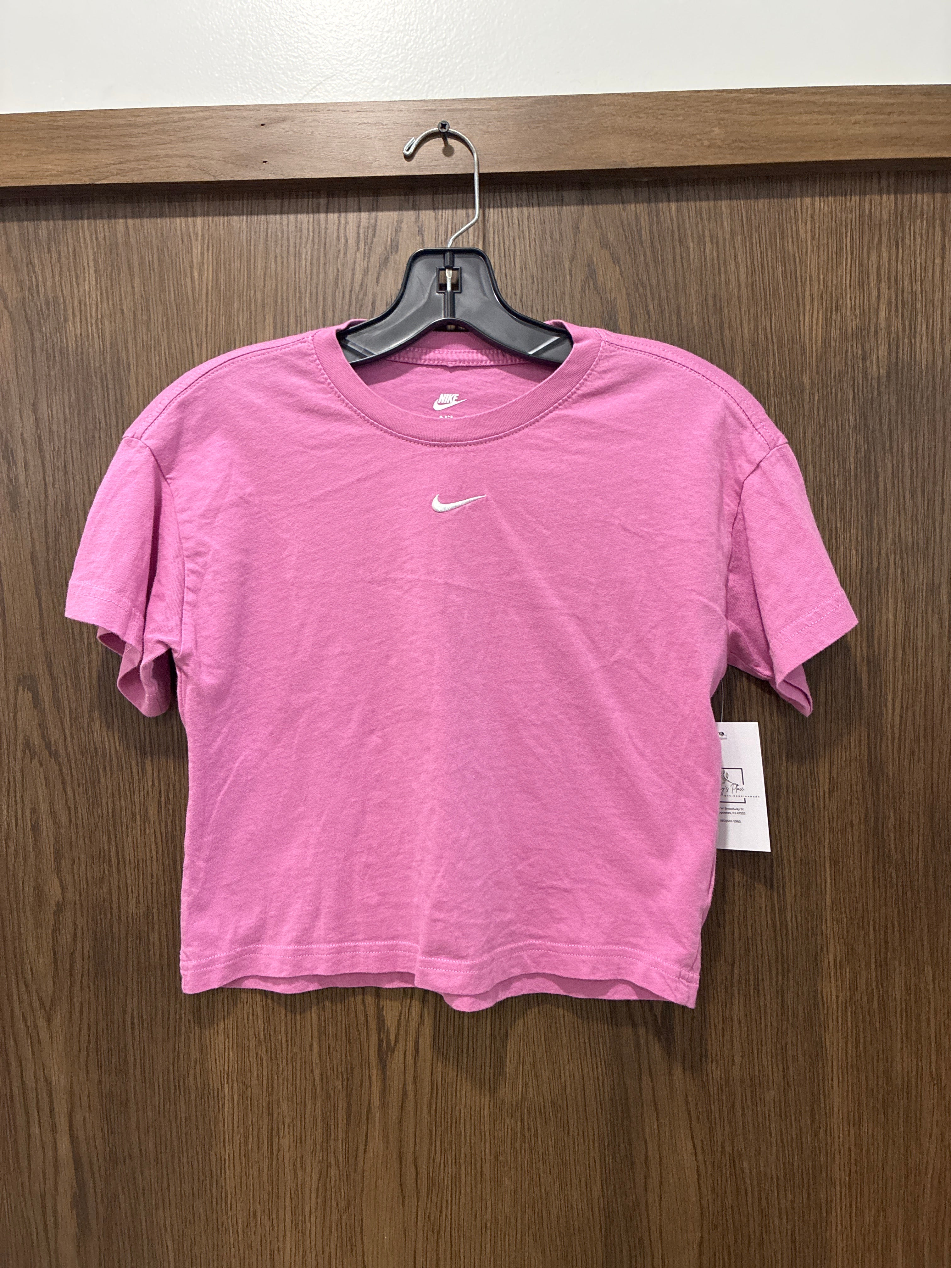 Girls Nike Cropped Boxy Tee Oversized YM 10/12 Youth Medium