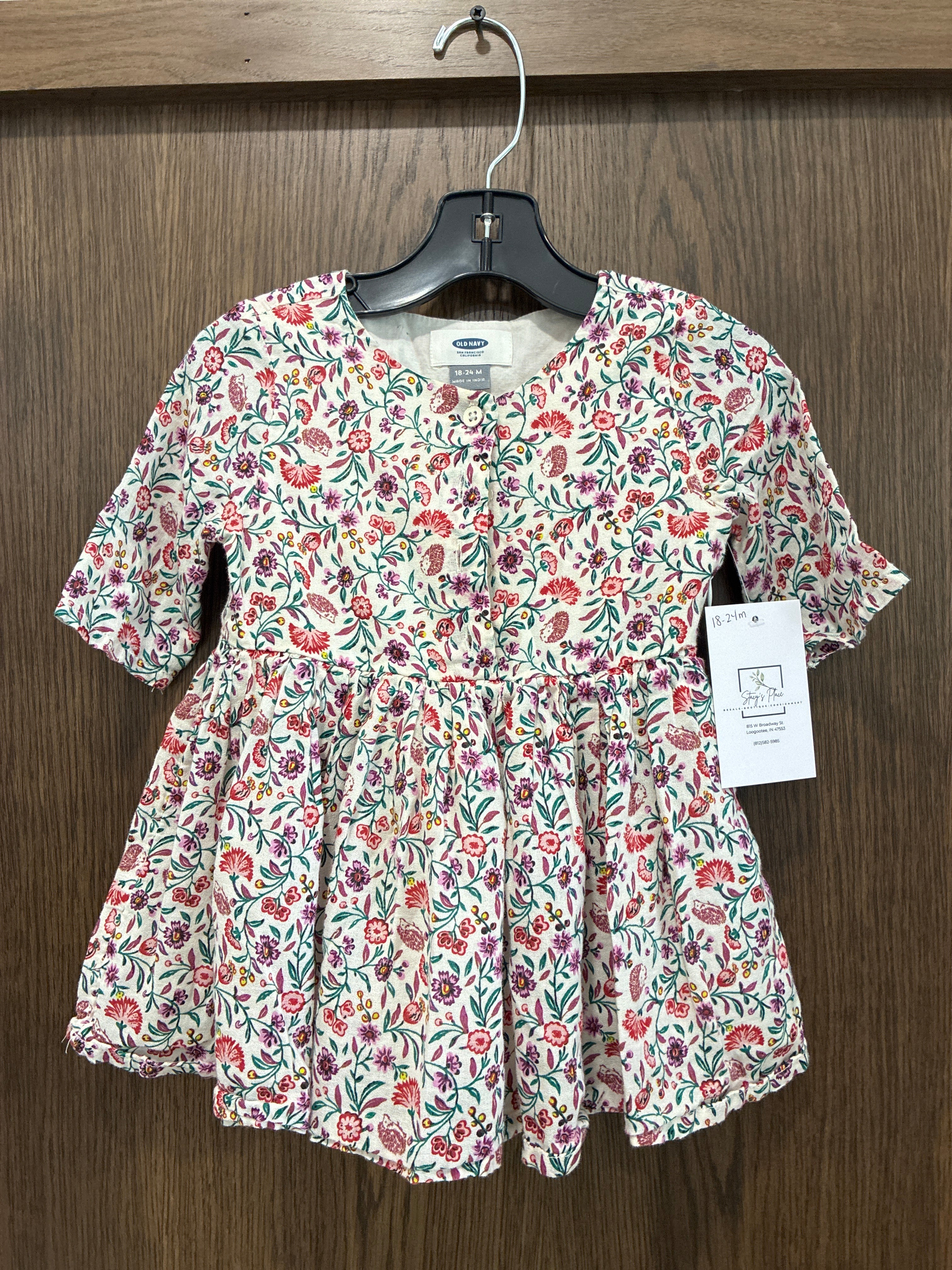 Old Navy Girls Floral Dress  18-24 months